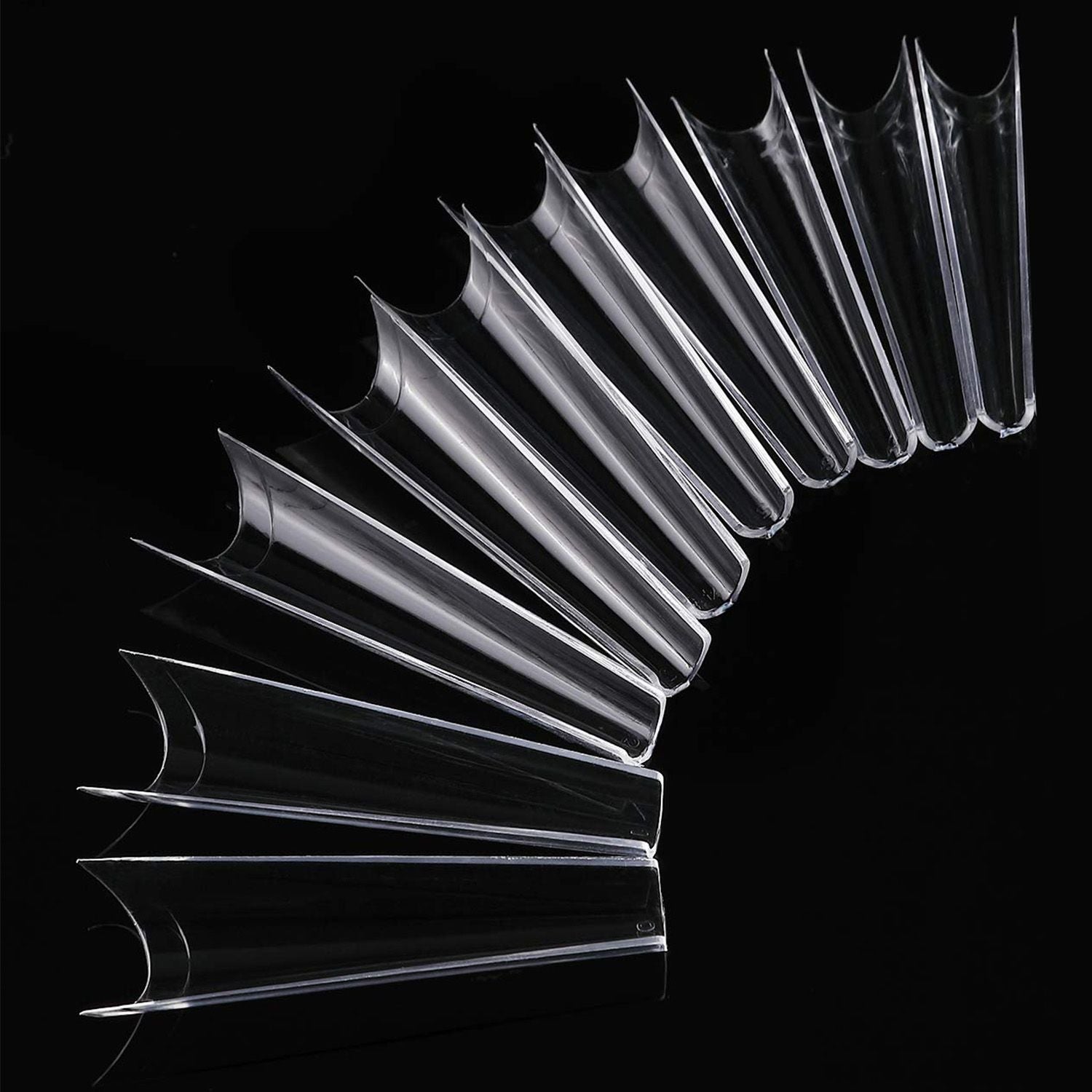 Brand 7DAY'S 500Pcs False Nail Tips C Curve Half Cover French Nails Extra Long Fake Finger Nails For Nail Art Salons Home DIY 10 Sizes