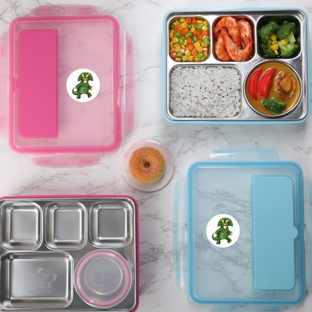 500pcs/roll Round Dinosaur Stickers for Kids Teacher Reward Stickers School Supplies Animal Incentive Roll Sticker