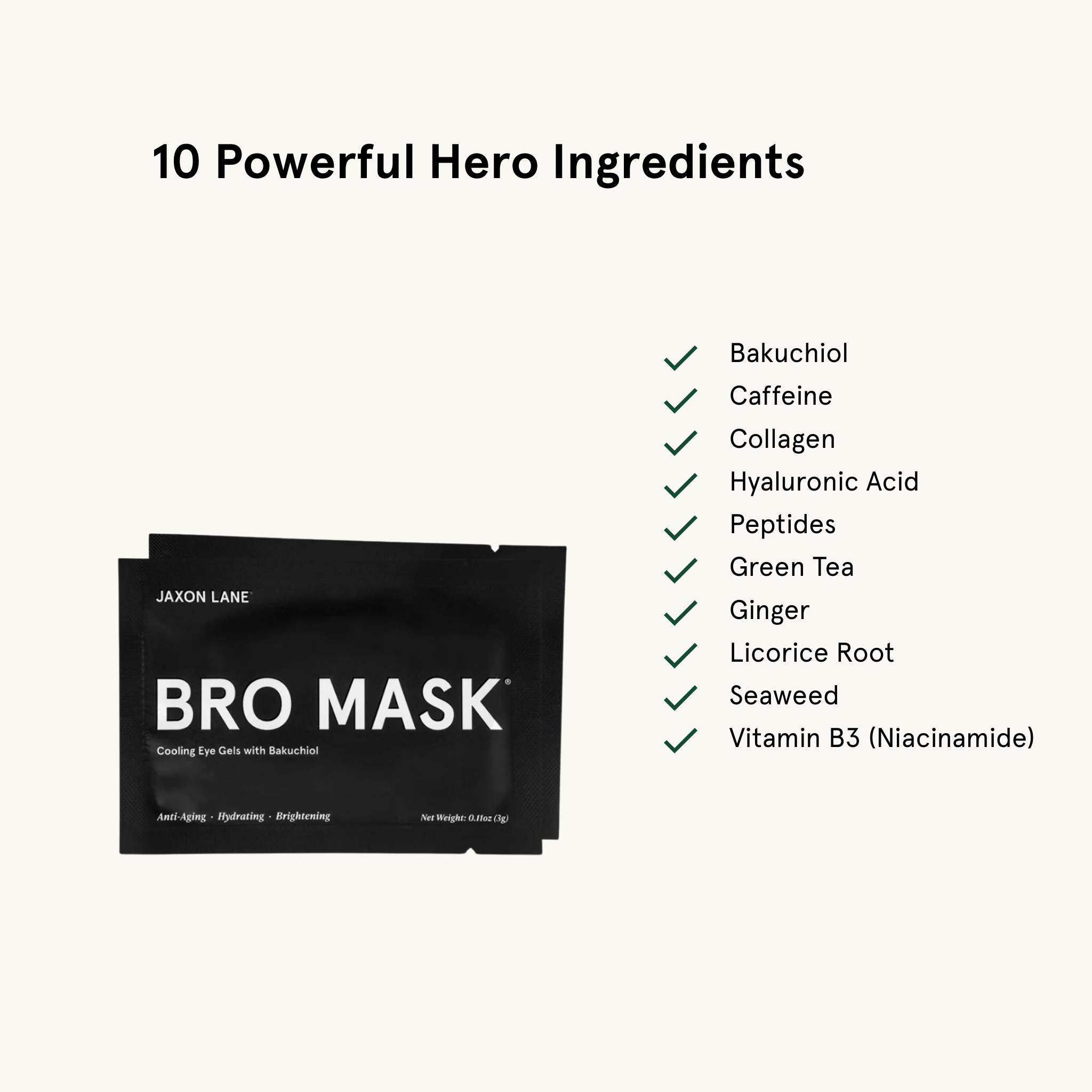 Bro Mask Eye Gels - Cooling Eye Gels (6 Pack)