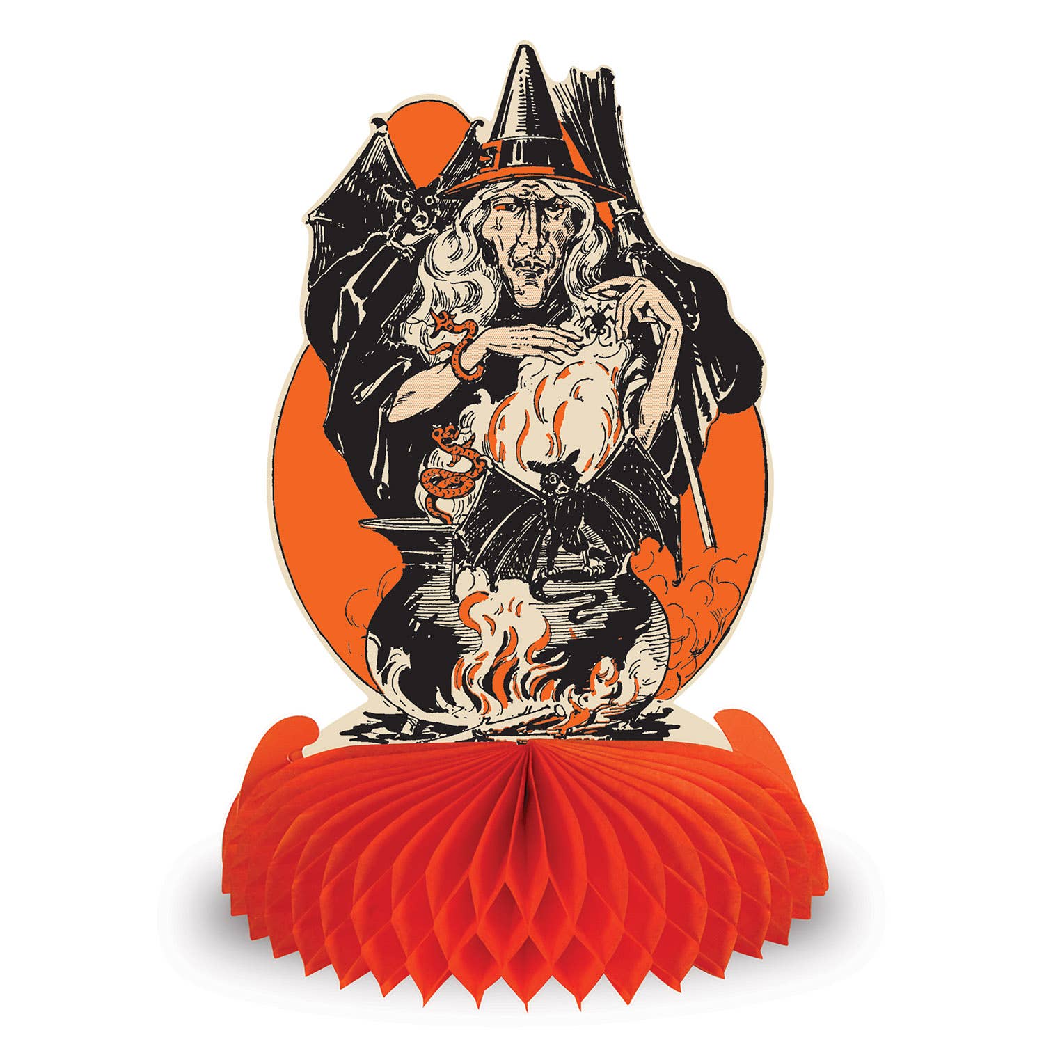 Vintage Halloween Honeycomb Centerpieces Set of 4 by Beistle