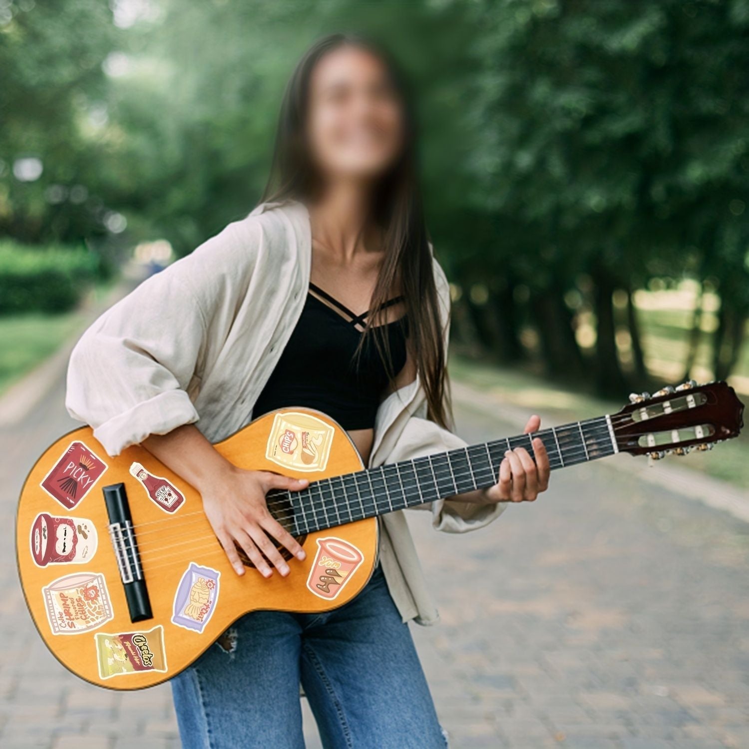 50pcs Delicious Snack Kawaii Stickers Roblox For Beautifying Table Notebook Piggy Bank Car Wallet Refrigerator Luggage Stickers Mobile Phone Laptop Marking Decoration DIY Toys