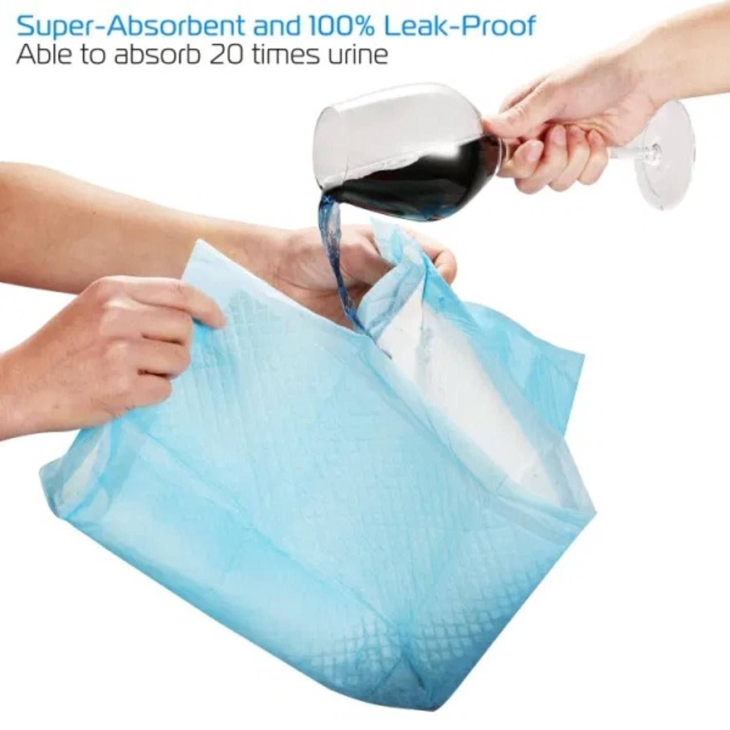 50Pcs/Set Dog Training Pads Puppy Pee Pads Cat Wee Mats 24x18In M