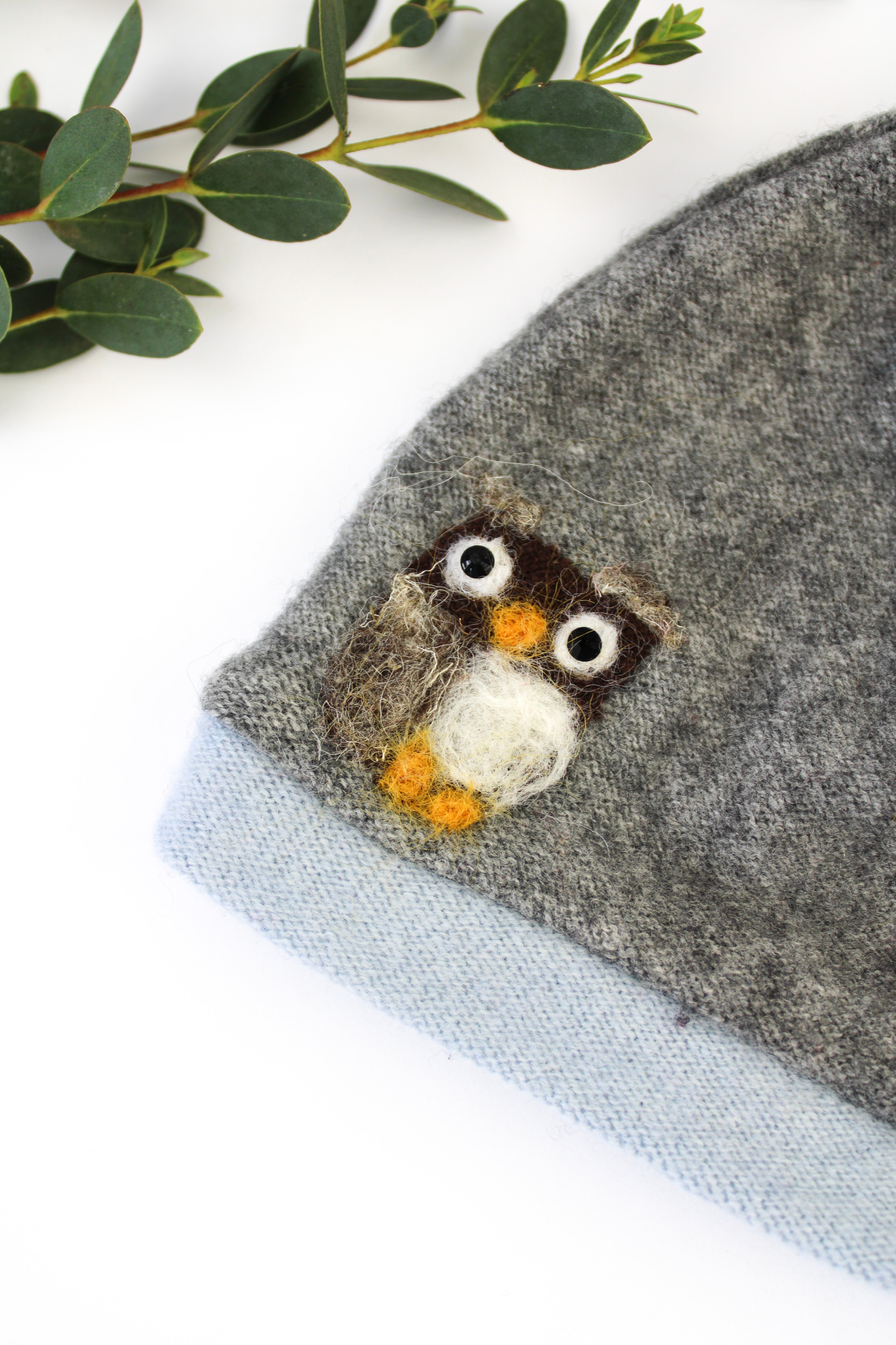 Owl Cashmere Hat - Baby
