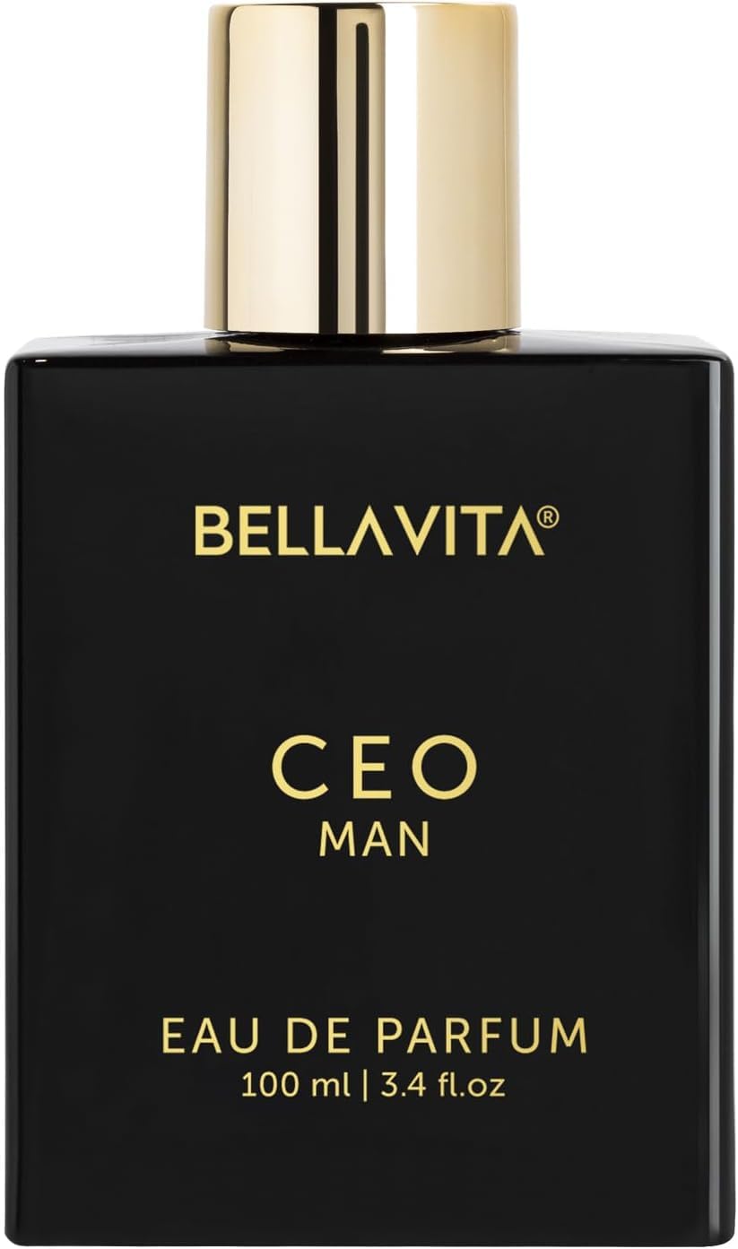 BellaVita Luxury G.O.A.T. Men's Eau De Parfum (3.4 fl.oz) | Natural Refreshing Notes of Bergamot, Lavender, Vetiver & Patchouli Oriental | Fresh Perfume for Men | Long-Lasting Perfume for Mens EDP