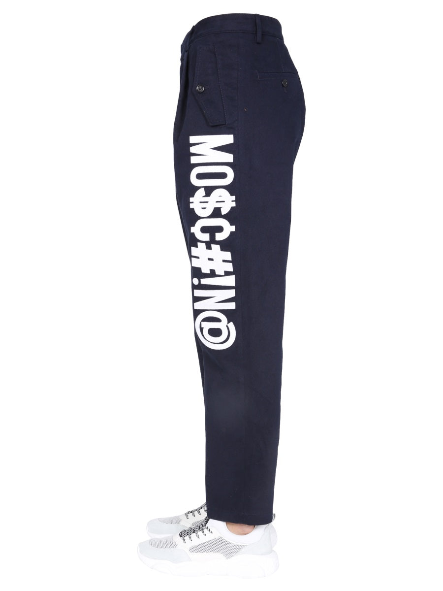 Moschino Men Symbols Logo Trousers