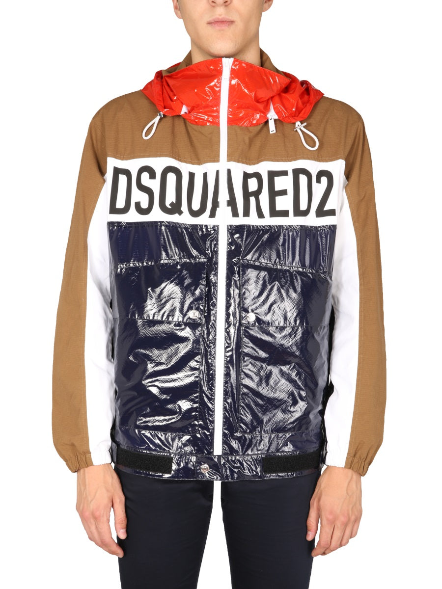 Dsquared Men Technical Fabric Bomber
