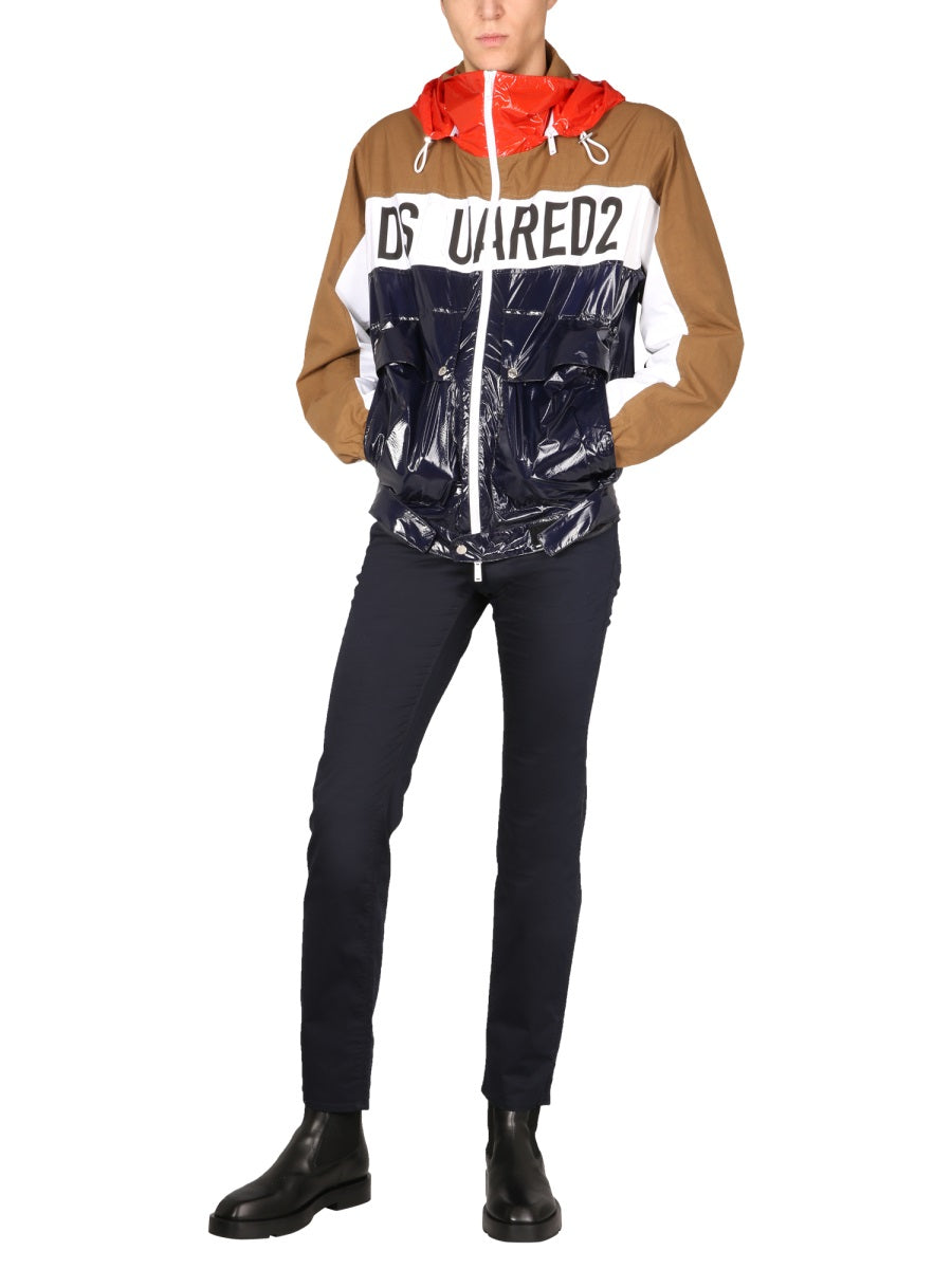 Dsquared Men Technical Fabric Bomber