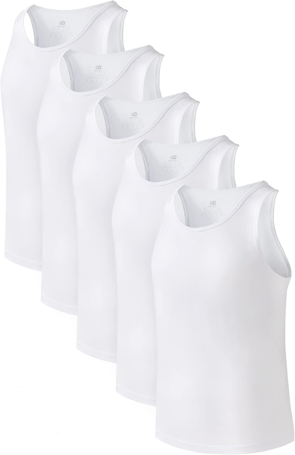 DAVID ARCHY Men's Tank Top Bamboo Rayon Undershirts Tank Shirt Moisture-Wicking A-Shirt for Men, 3 or 5 Pack
