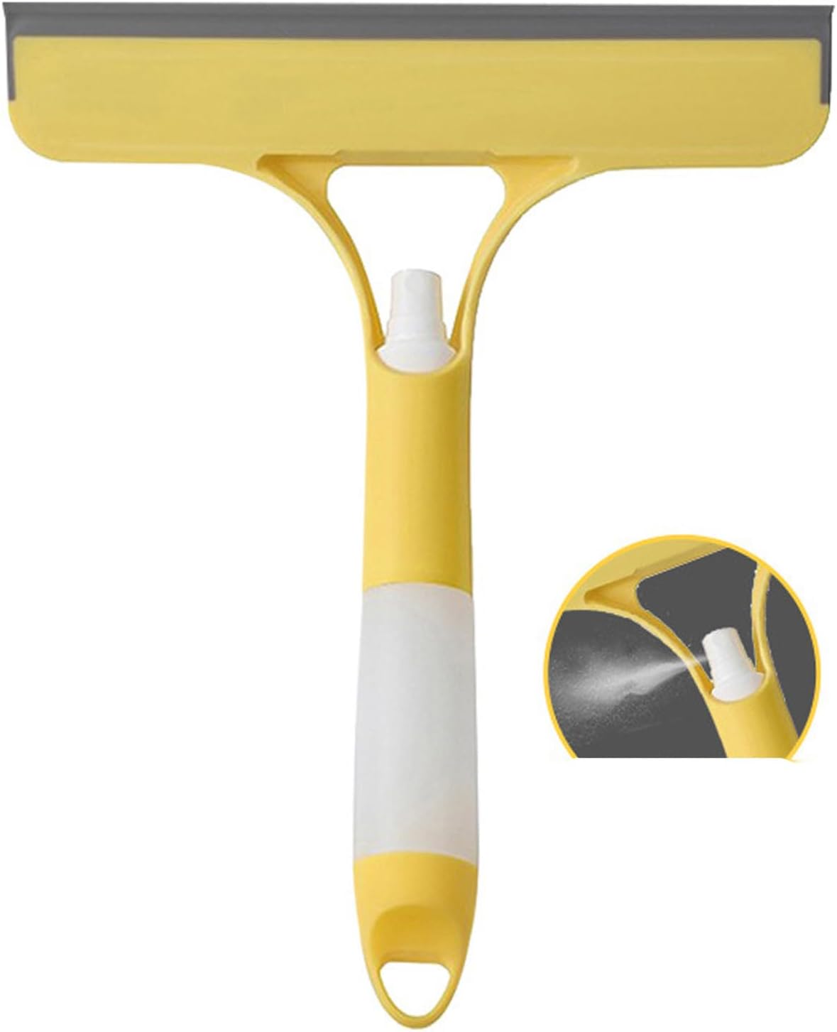 3 in 1 Window Cleaning Scraper Glass， 2025 New Squeegee for Shower Glass, Spray Away Cleaner Shower Squeegee for Glass Doors Brush - All-Purpose Squeegee for Window Cleaner Tool (Grey)