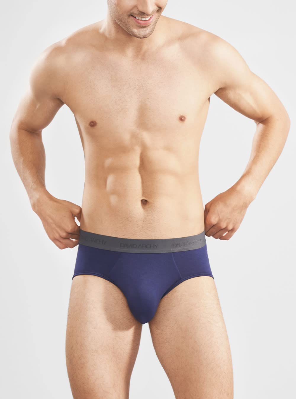 DAVID ARCHY Men's Underwear Briefs Rayon Made from Bamboo Wicking-Moisture Support Pouch Soft Underwear for Men 4 or 7 Pack