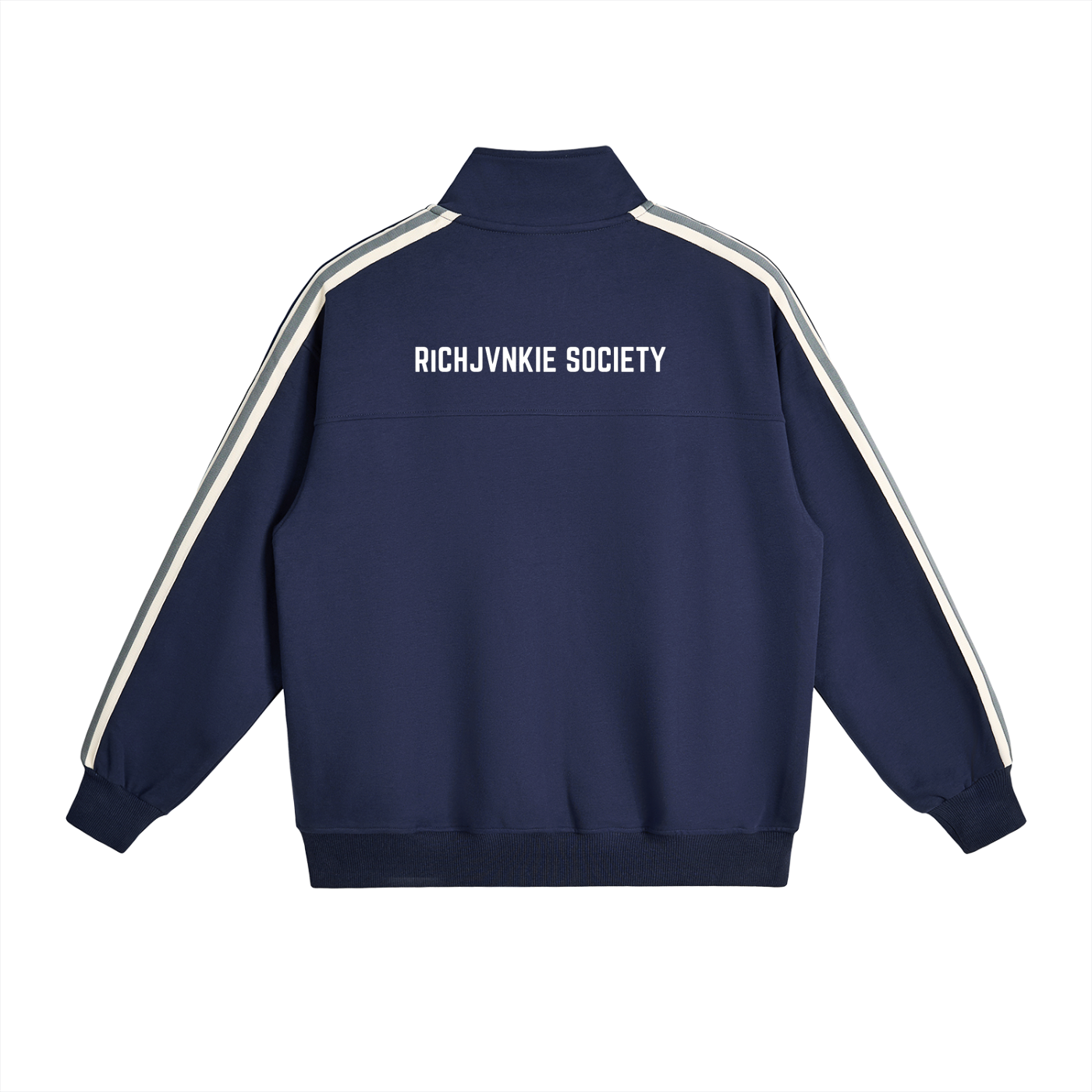 RICHJVNKIE SOCIETY Side-Stripe Stand Collar  Jacket