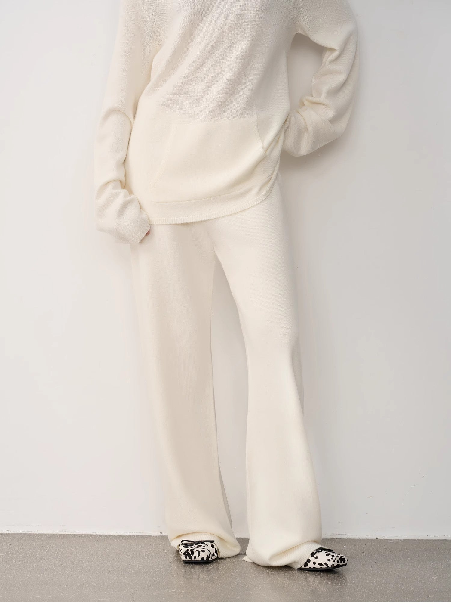 "Warm and waxy music" Australian merino wool knitted suit-6