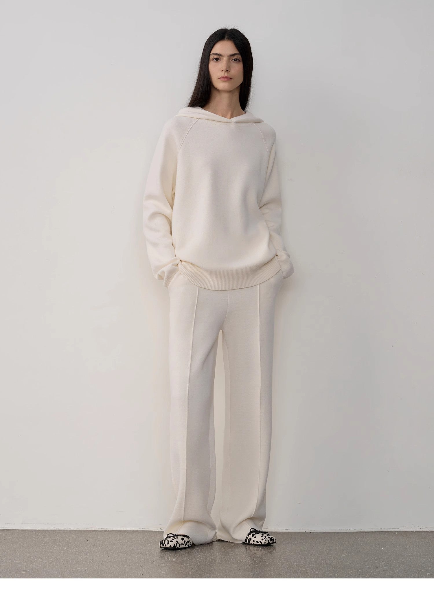 "Urban One" Wool Hooded Knit Outfit-13