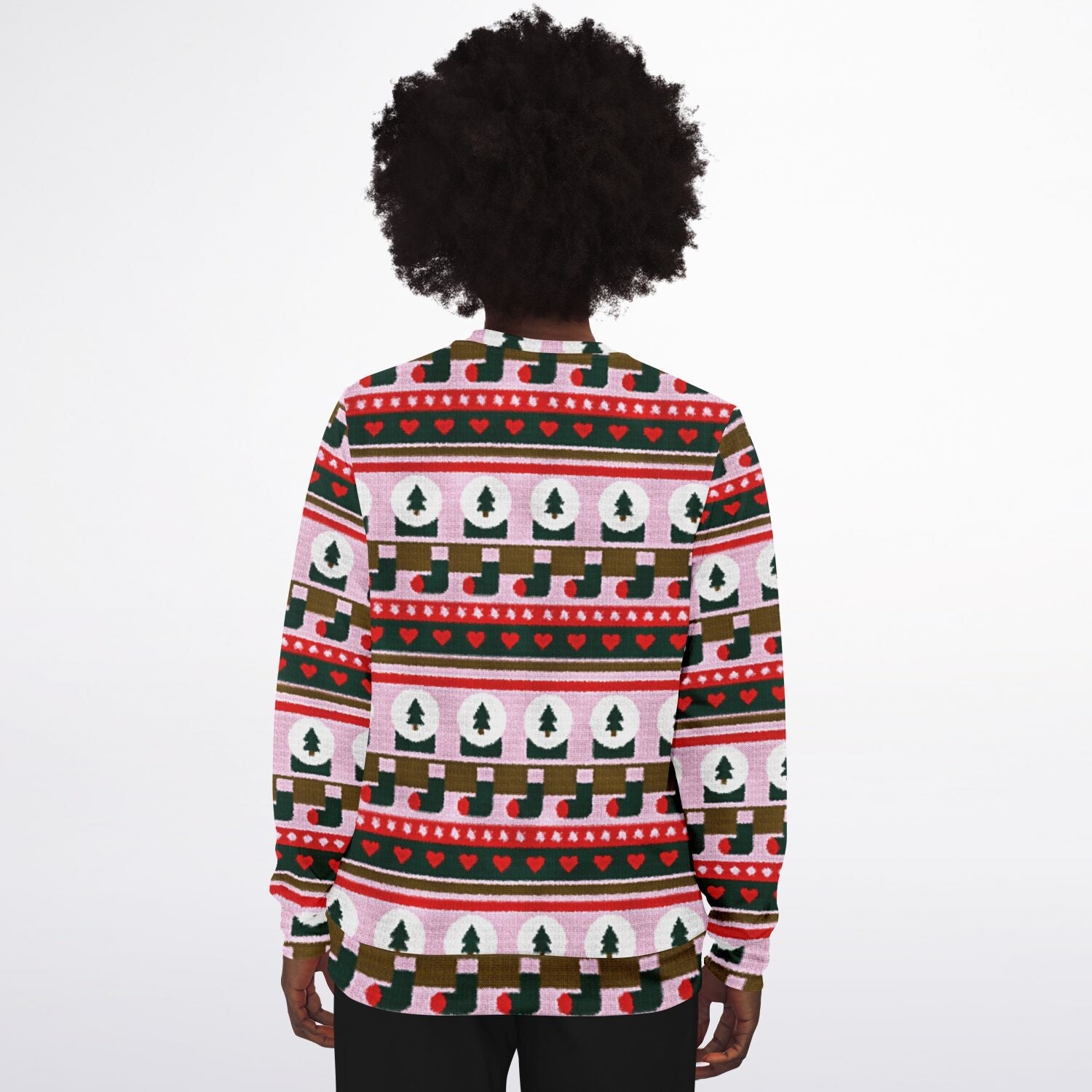 Santa's Favorite Bird Is A Flamingo Ugly Christmas Sweatshirt