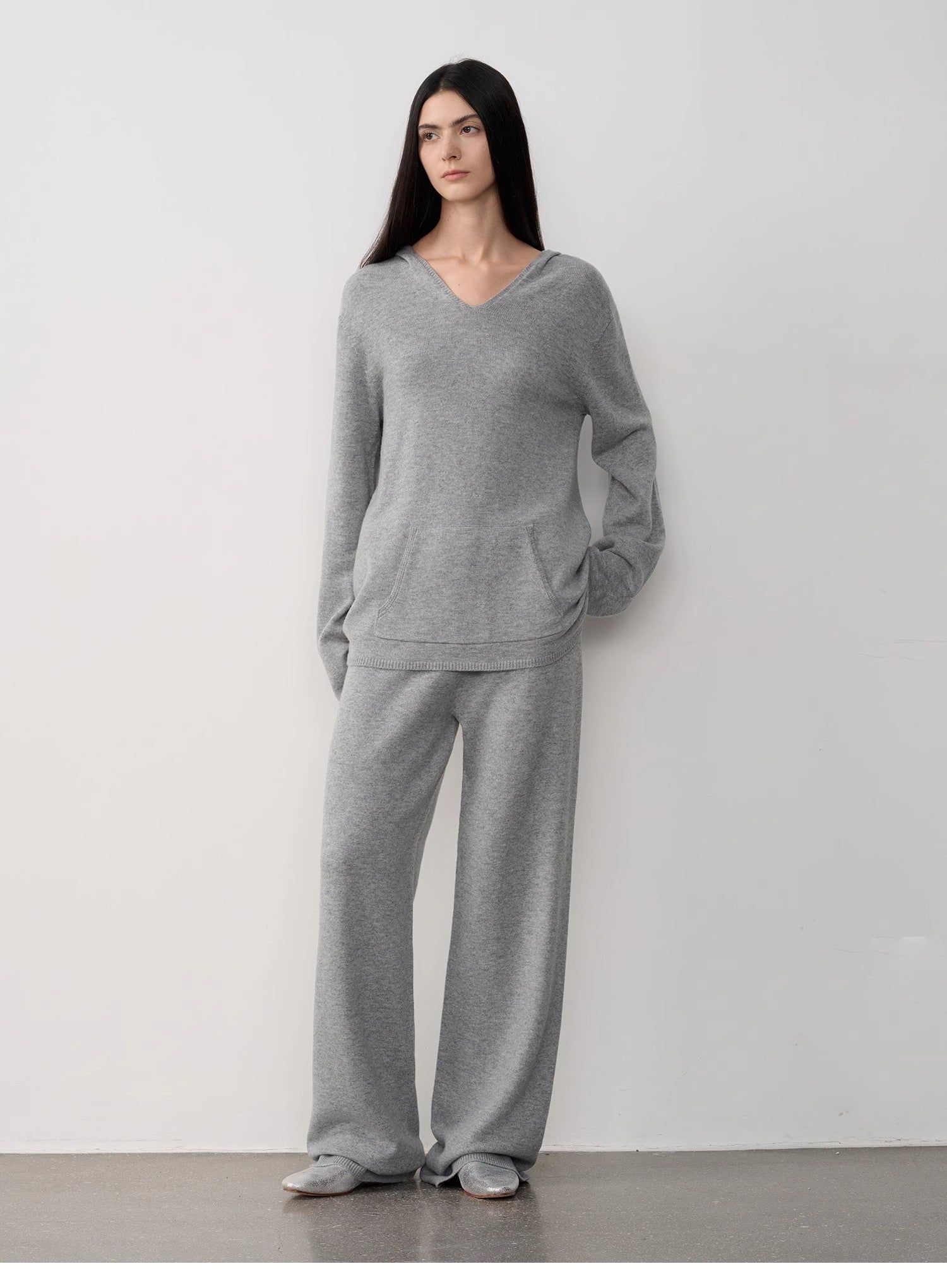 "Warm and waxy music" Australian merino wool knitted suit-10