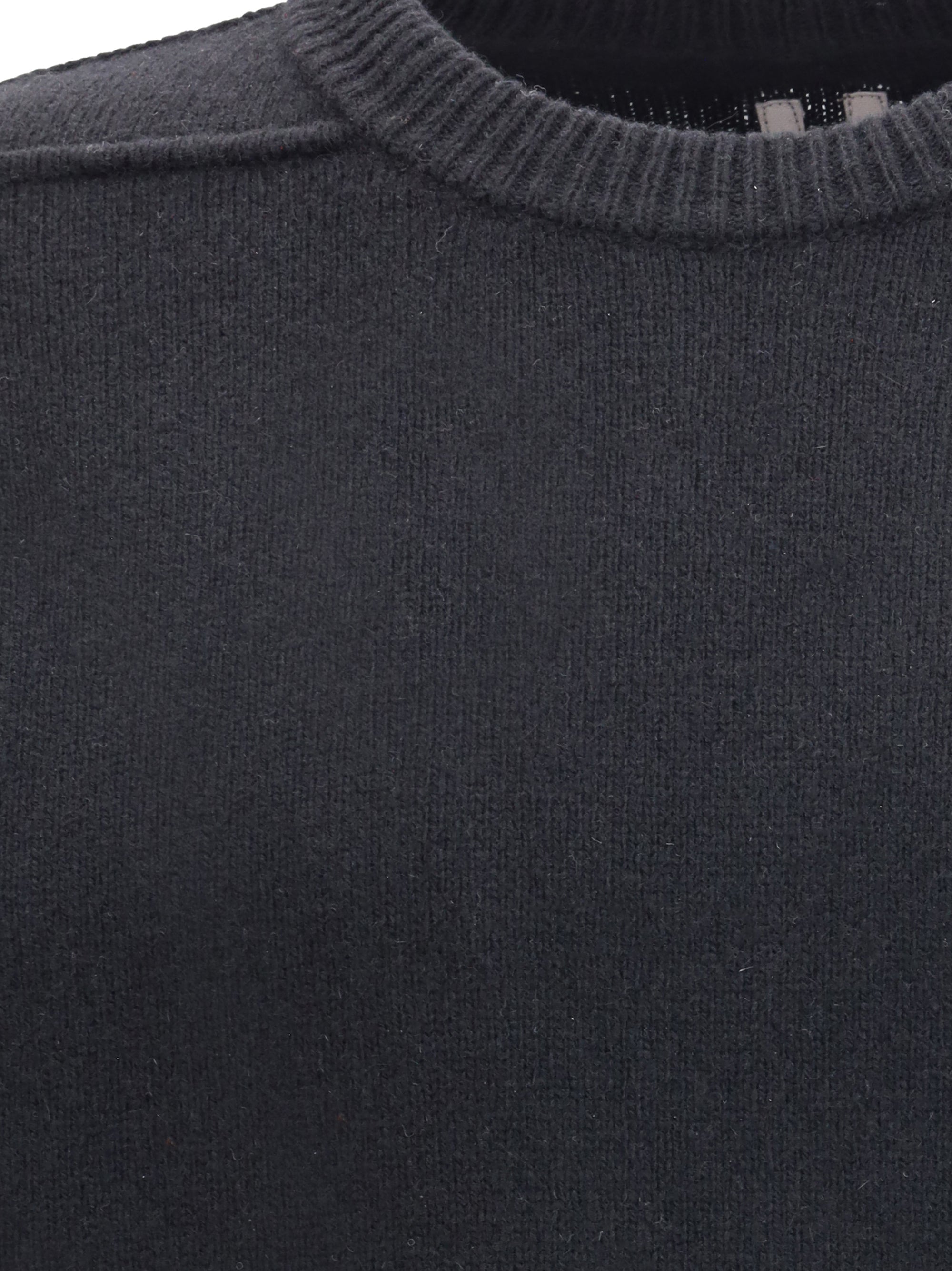 Rick Owens Men Exposed Stitching Sweater