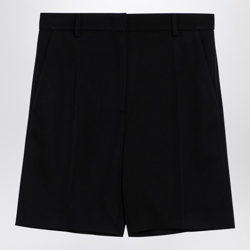 Valentino Black Wool Bermuda Shorts Women