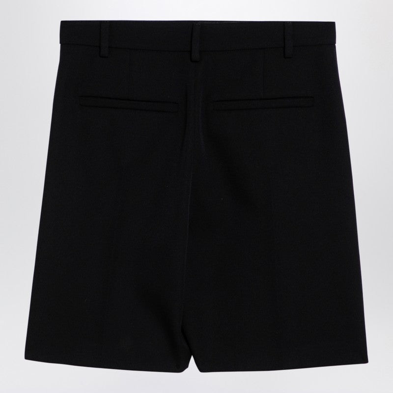 Valentino Black Wool Bermuda Shorts Women