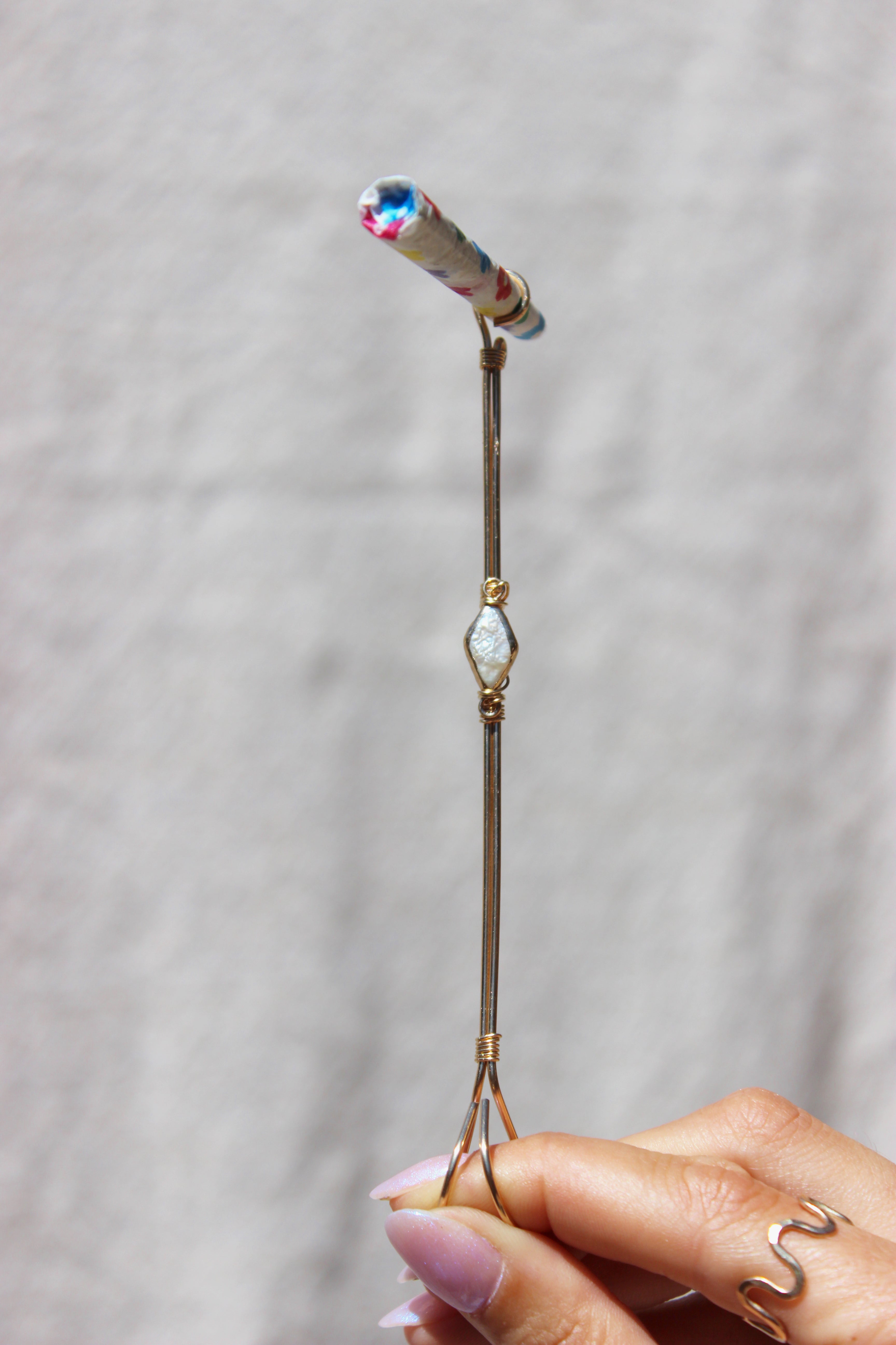 Diamond Pearl Joint Holder by Toasted Jewelry