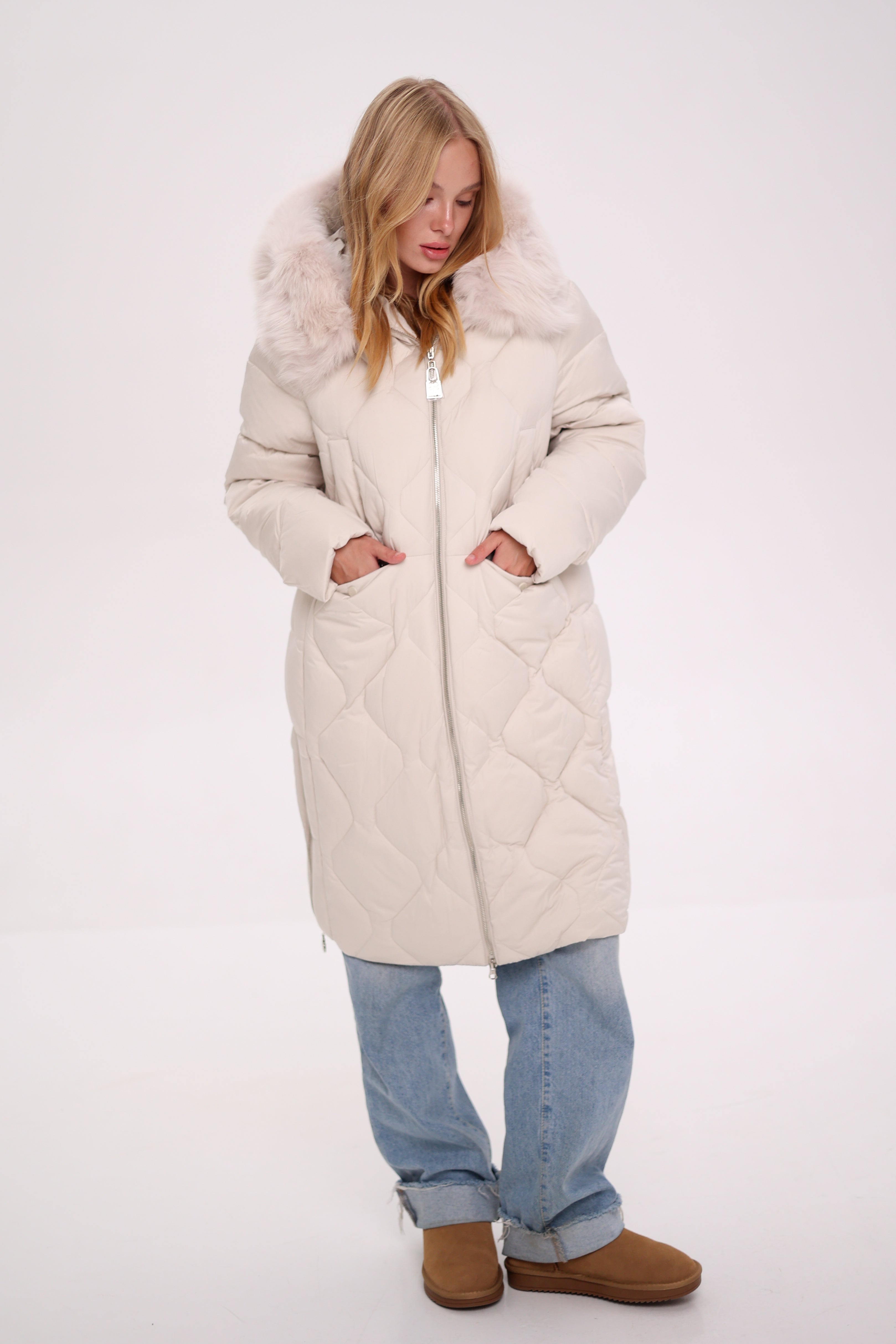 Genuine Polar Fox Thinsulate™ Insulation Coat