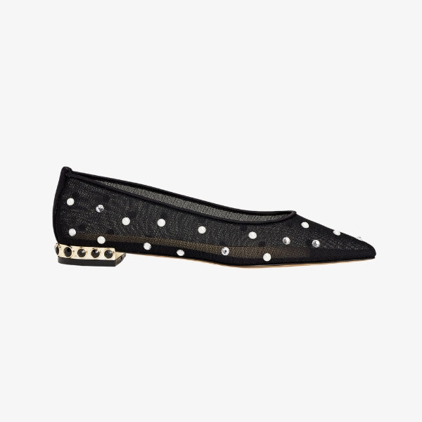 Black Mesh Flats 20