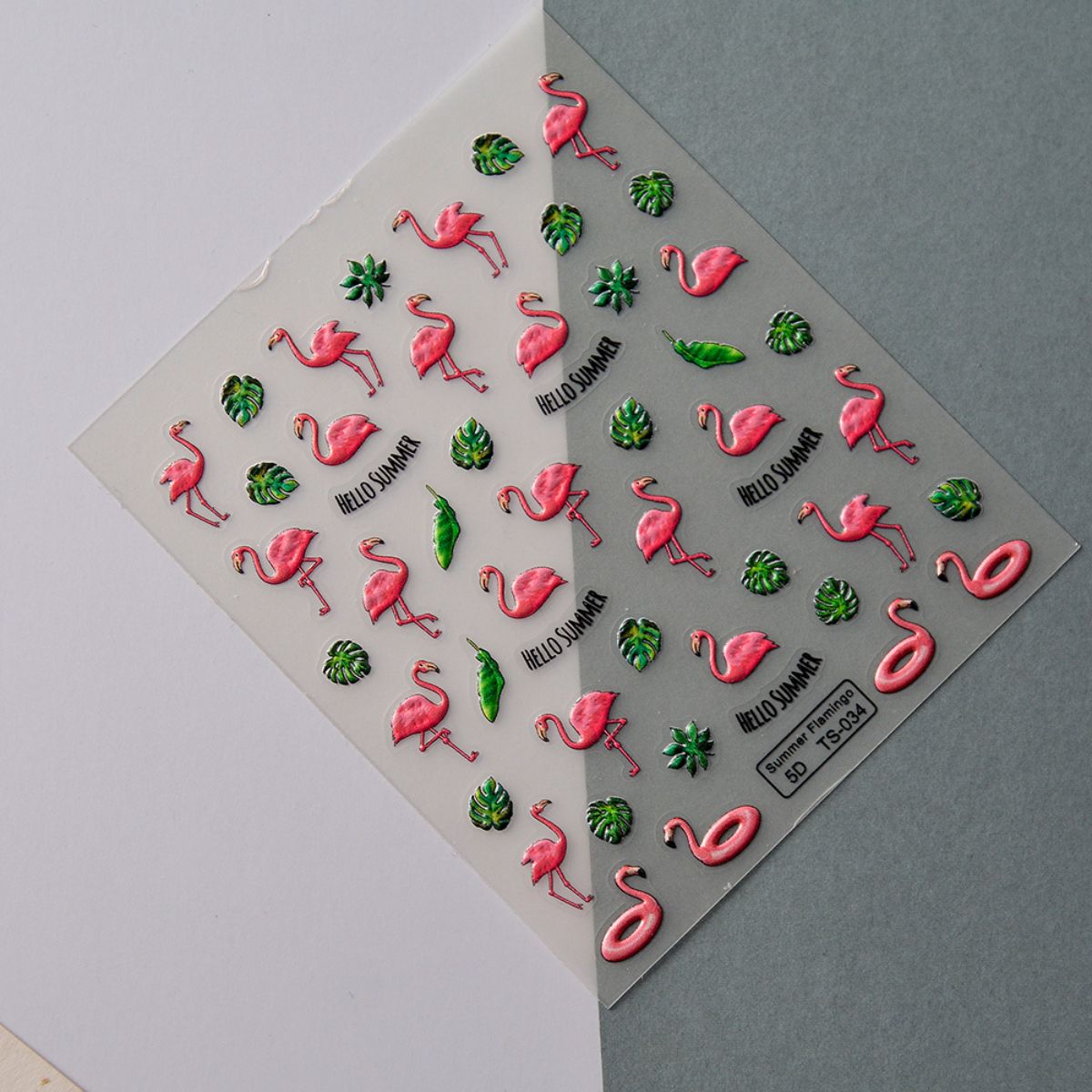 Summer Flamingo Nail Art Stickers