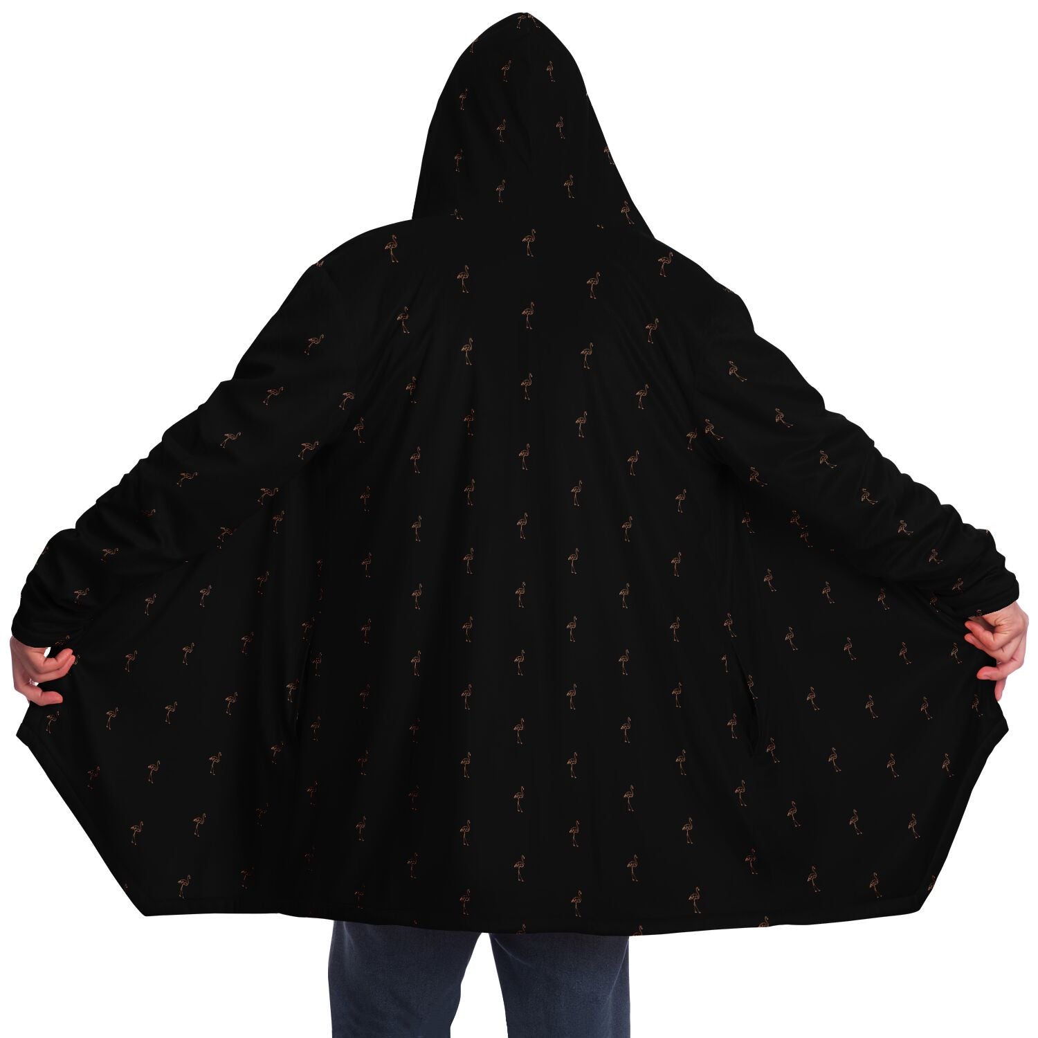 Classic Flamingo Silhouette Cloak Hoodie