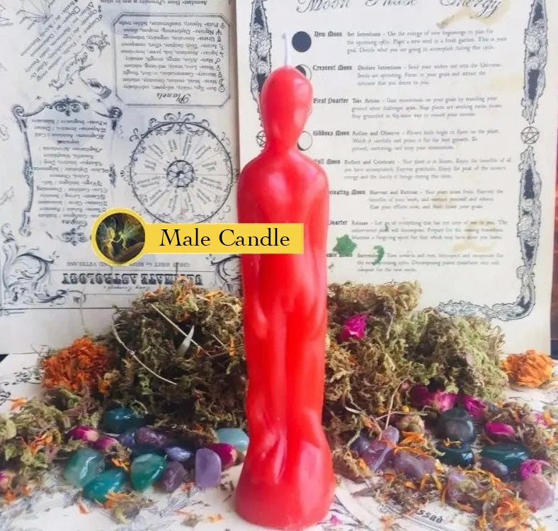 Female and Male Figurine Candles