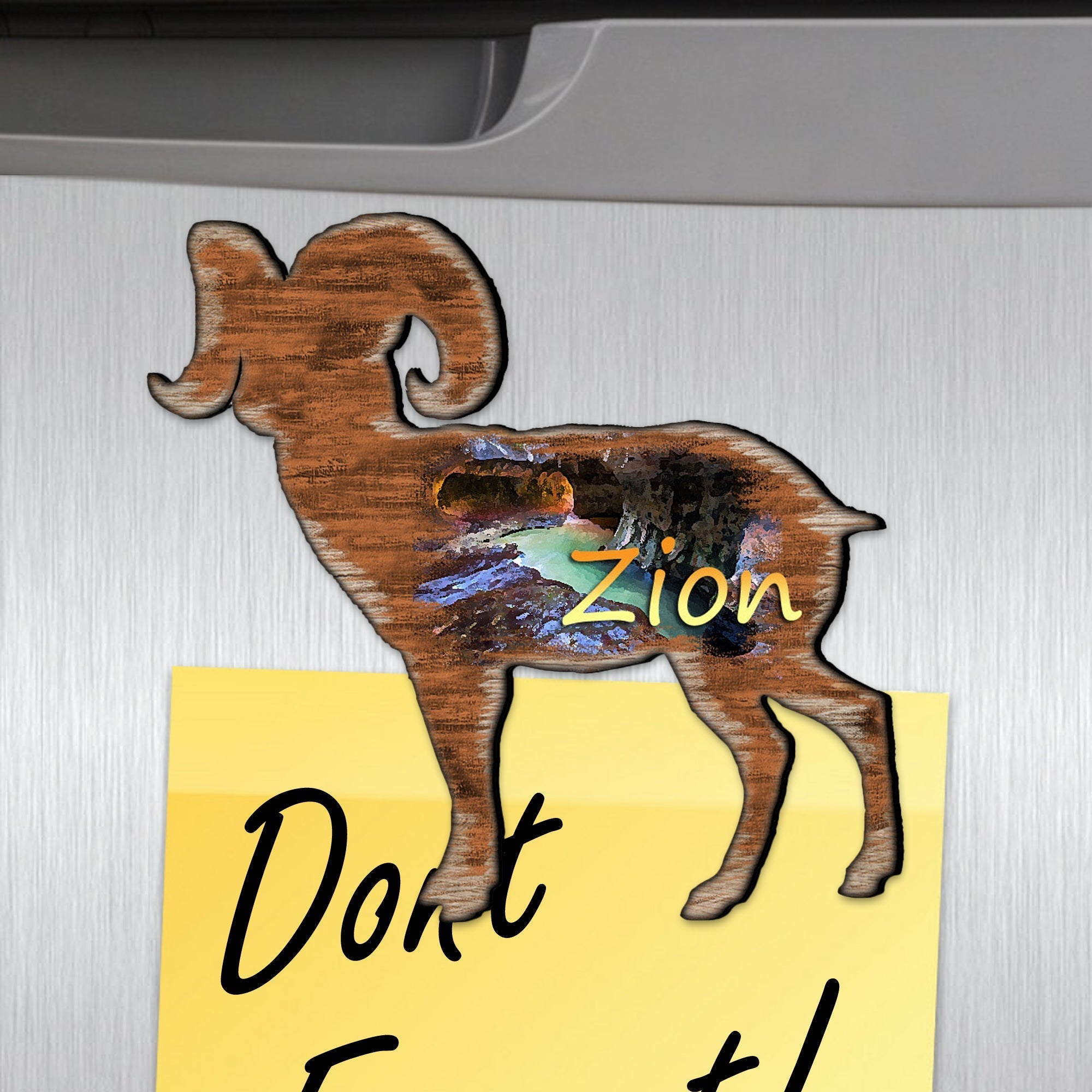 Goat Shaped Refrigerator Magnets Set of 3