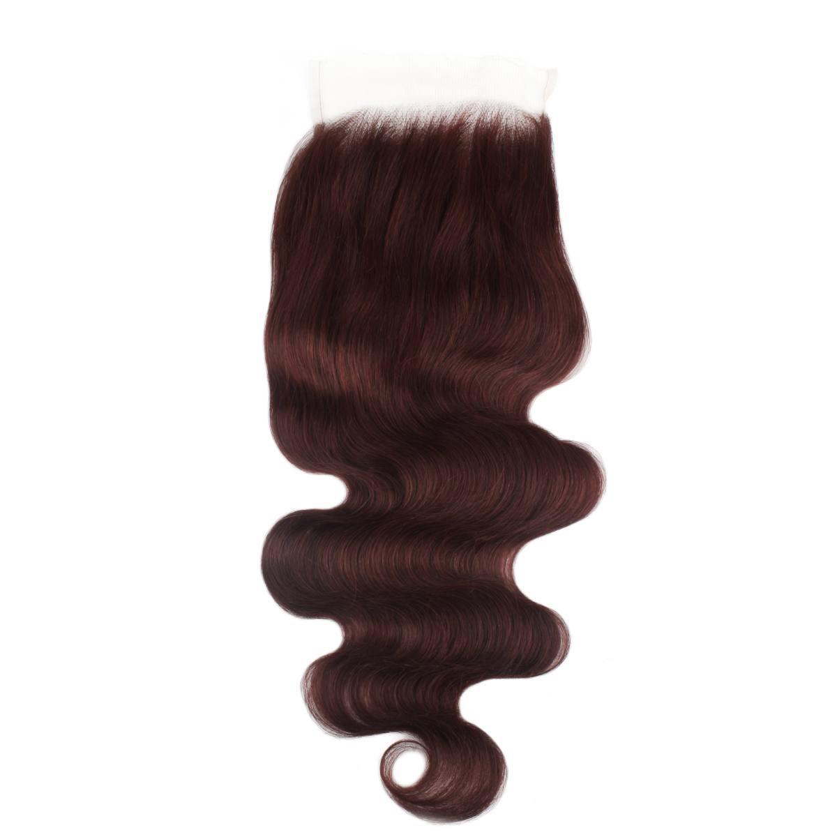 Burgundy Body Wave 5x5 HD Lace Human Hair Closure