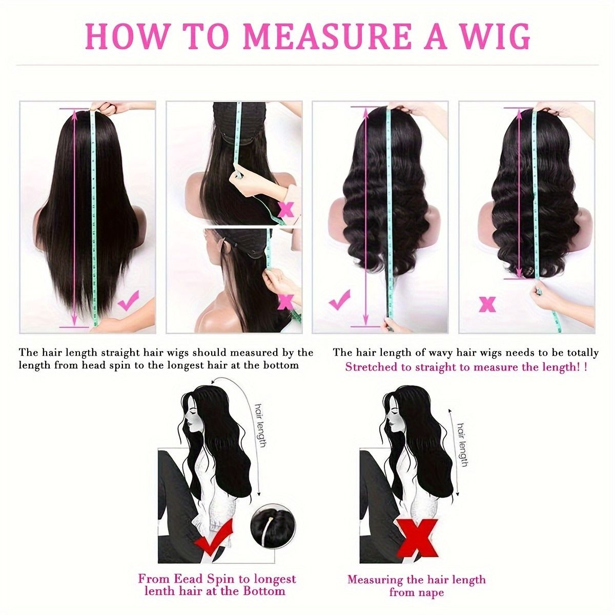 5x5 HD Lace Glueless Closure Wig - Human Hair Straight Pre Plucked Pre Cut No Glue 3 Seconds to Wear - Transparent Lace Front Wigs for Women 180 Density Pre Bleached Knots