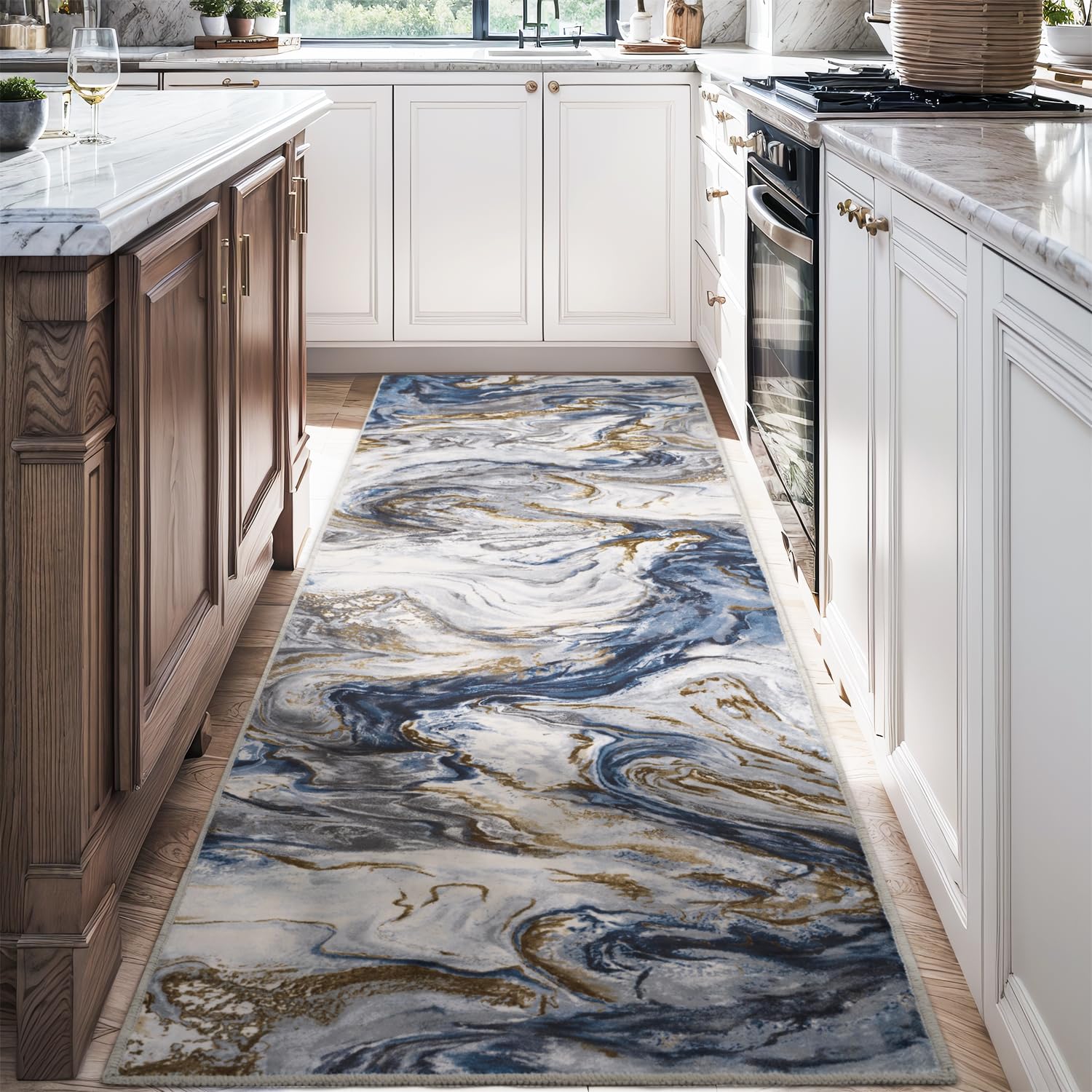 5x7 Area Rugs for Living Room, Modern Abstract Rug for Bedroom, Contemporary Machine Washable Rug, Large Stain Resistant Carpet for Dining Room Playroom Home Office, Pet & Kids Friendly