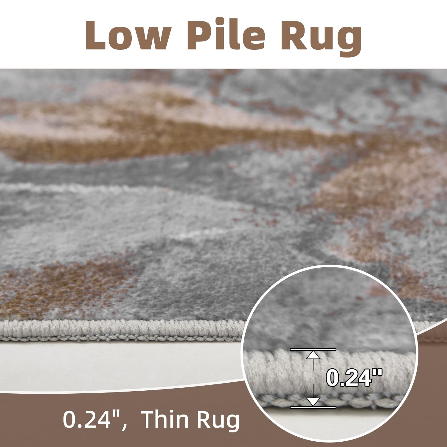 5x7 Area Rugs for Living Room, Modern Abstract Rug for Bedroom, Contemporary Machine Washable Rug, Large Stain Resistant Carpet for Dining Room Playroom Home Office, Pet & Kids Friendly