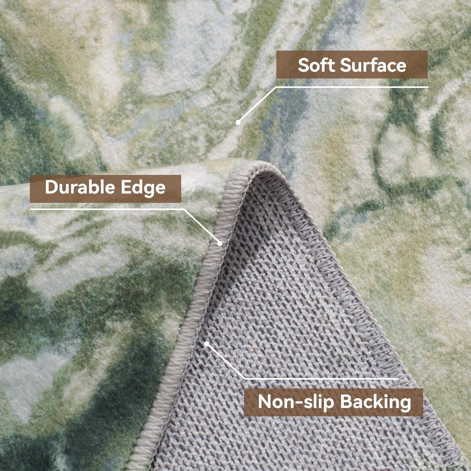 5x7 Area Rugs for Living Room, Modern Abstract Rug for Bedroom, Contemporary Machine Washable Rug, Large Stain Resistant Carpet for Dining Room Playroom Home Office, Pet & Kids Friendly