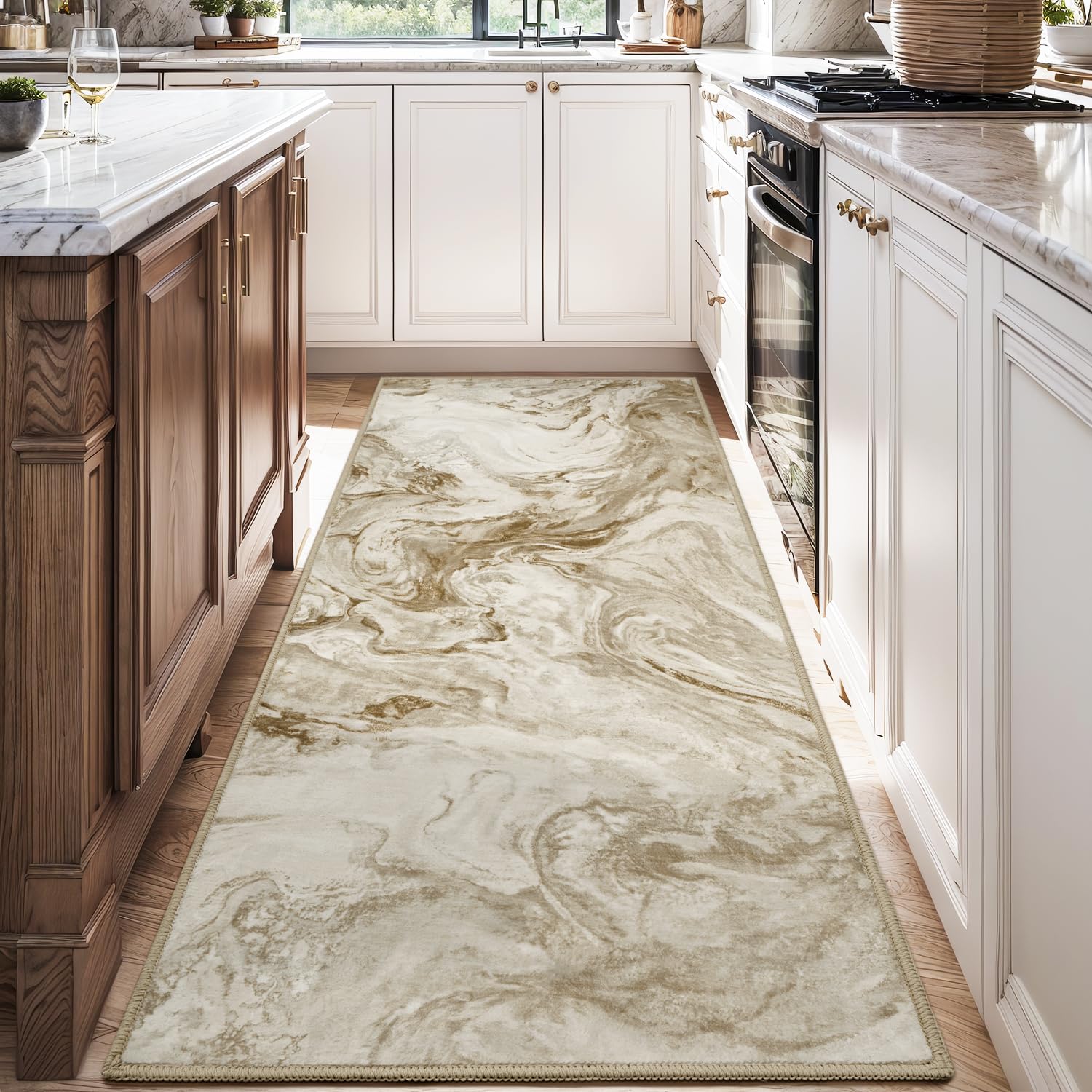 5x7 Area Rugs for Living Room, Modern Abstract Rug for Bedroom, Contemporary Machine Washable Rug, Large Stain Resistant Carpet for Dining Room Playroom Home Office, Pet & Kids Friendly