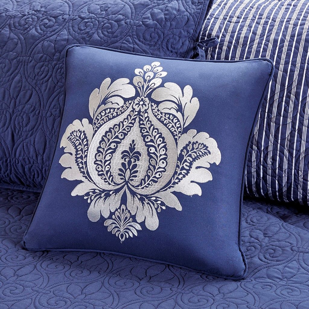 6 Piece Reversible Daybed Cover Set Navy Daybed