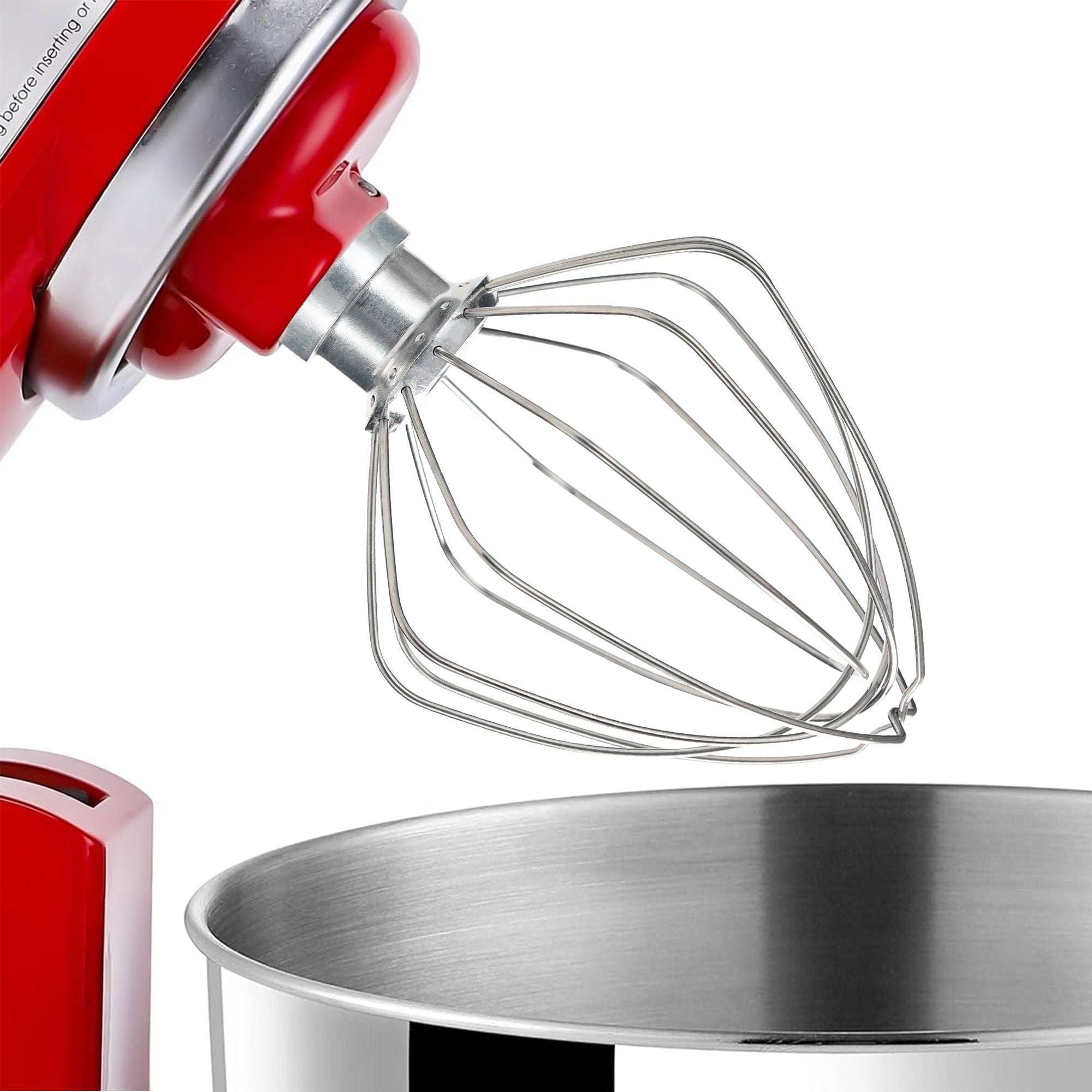 6-Wire Whipped cream Attachment for KitchenAid 4.5-5 Quart Tilt-Head Stand Mixer, K45WW accessory Replacement, Egg Cream Stirrer, Cake Mayonnaise Whisk, Whipping Egg White(Not for dishwasher)