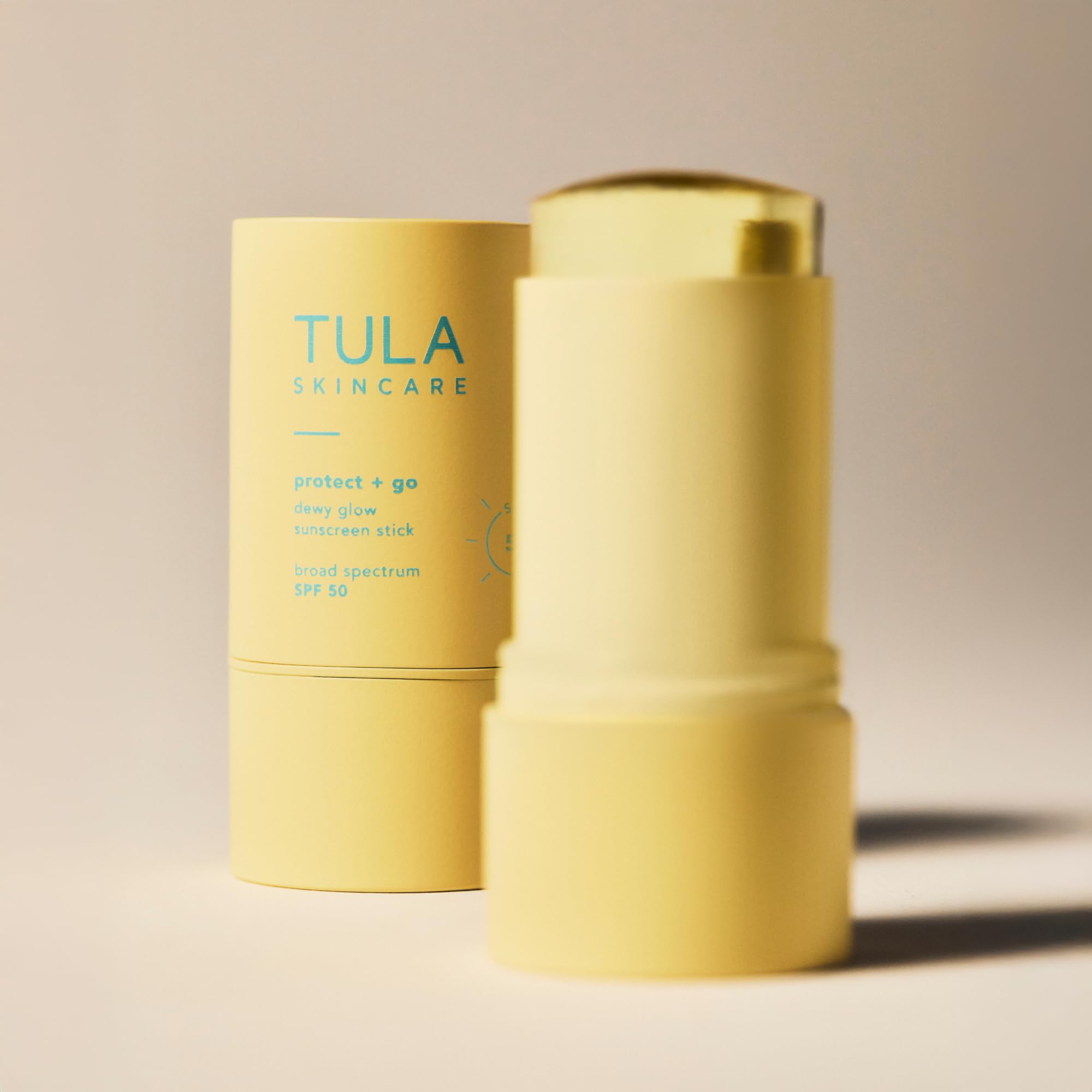 TULA Skin Care Protect + Glow Daily Sunscreen Stick Gel Broad Spectrum SPF 30 - Skincare-First, Non-Greasy, Non-Comedogenic & Reef-Safe with Pollution & Blue Light Protection.