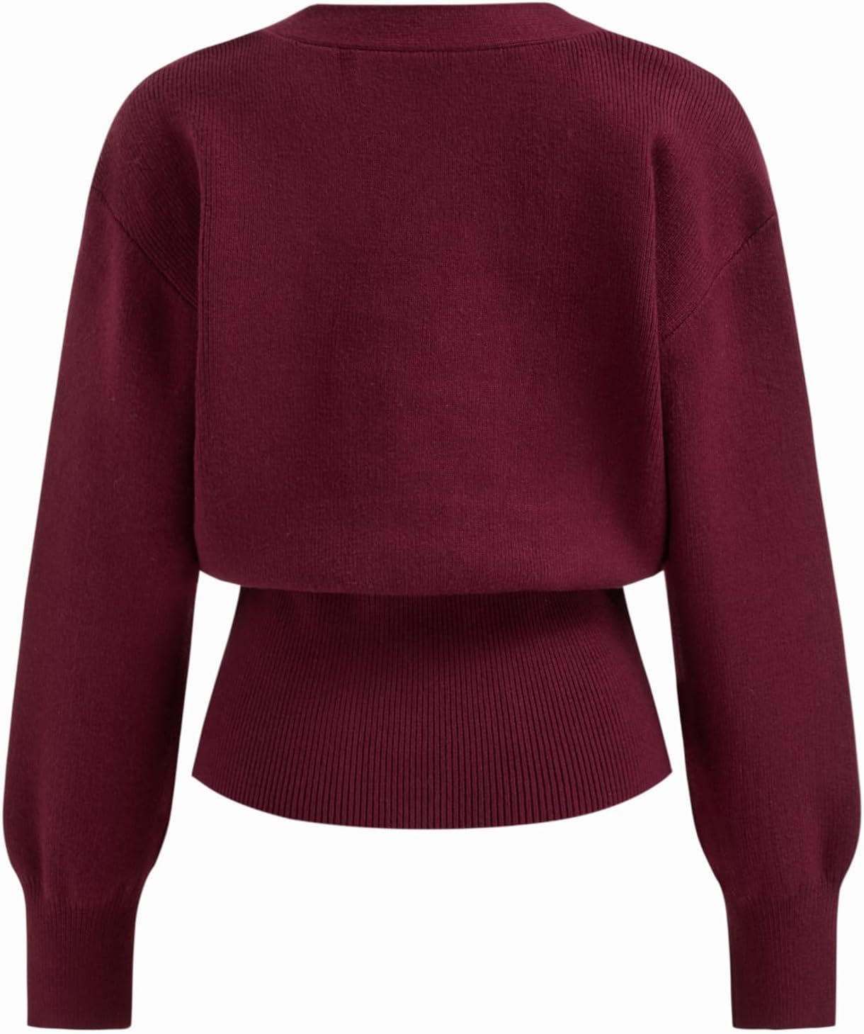 CIDER Cardigan Sweater for Women Knitted Long Sleeve V Neck Trendy Open Front Sweaters with Gold Buttons