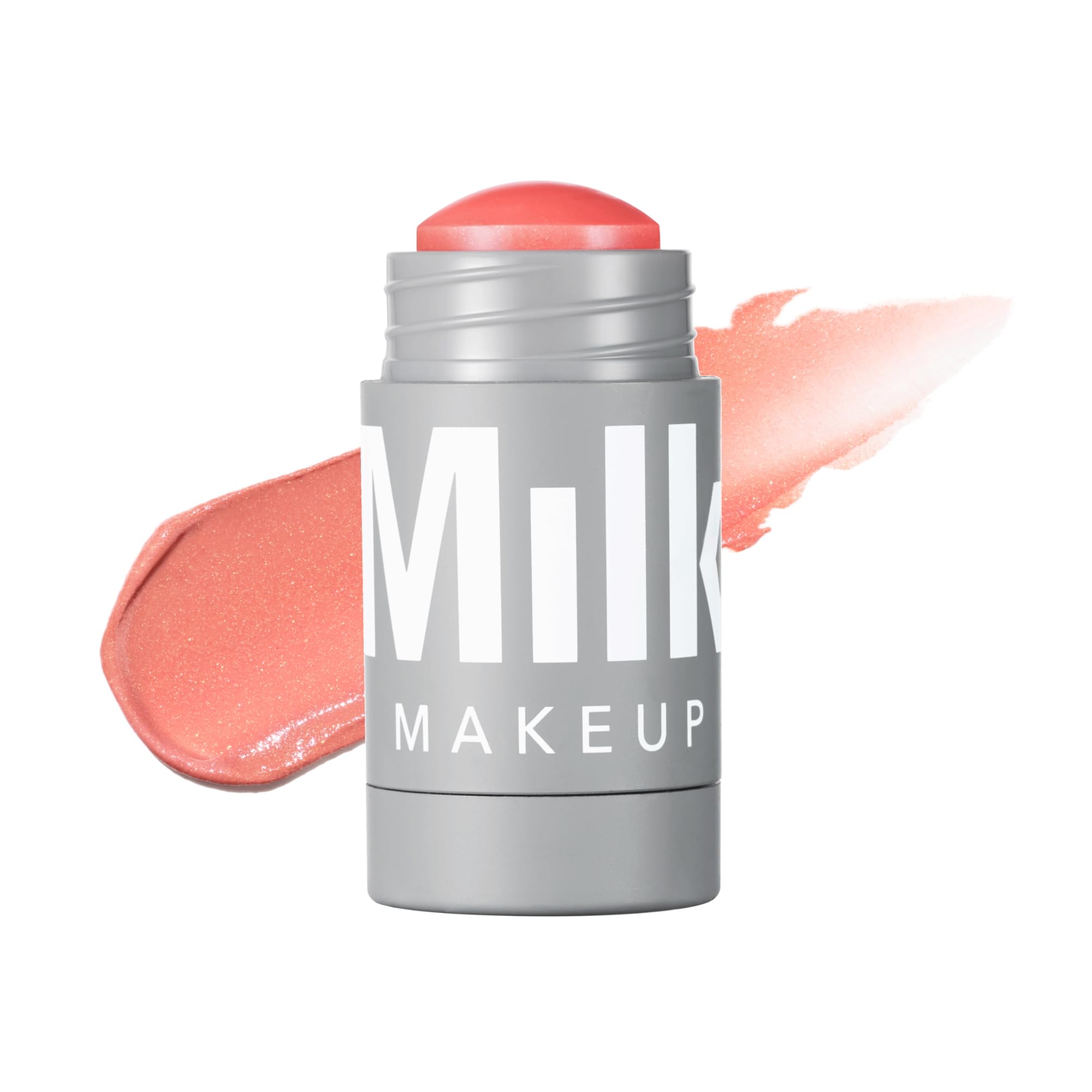 Milk Makeup Lip + Cheek Stick – Multi-Use Cream Blush + Lip Color with Mango Butter, Avocado Oil + Apricot Oil – Hydrating, Buildable, Long-Lasting, Vegan Formula – Smirk, 0.21 oz