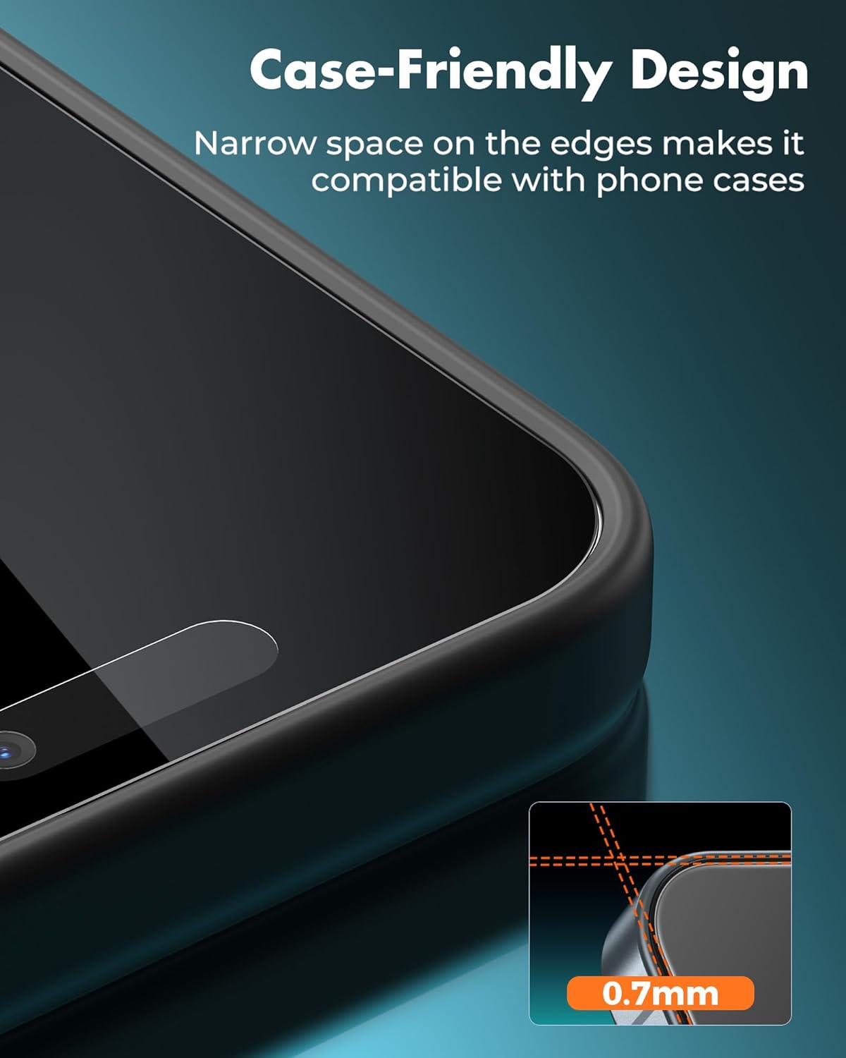 UNBREAKcable 4PCS Screen Protector for iPhone 15-2 Privacy Tempered Glass+2 Clear Glass Double Shatterproof [Easy Installation Frame] [9H Hardness] [Case Friendly] Anti-Scratch for iPhone 6.1 inch