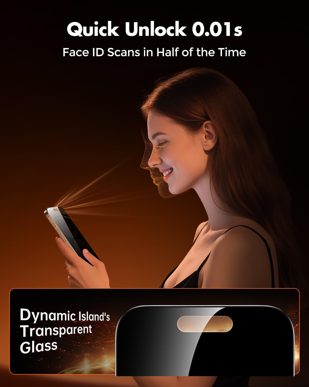 UNBREAKcable for iPhone 16 Pro Max Privacy Screen Protector, Tempered Glass Film [DustProof OneStep] [25° Anti-Spy] [9H Military-Grade Shatterproof] [Bubble Free] for Apple ProMax 6.9"-2 Pack