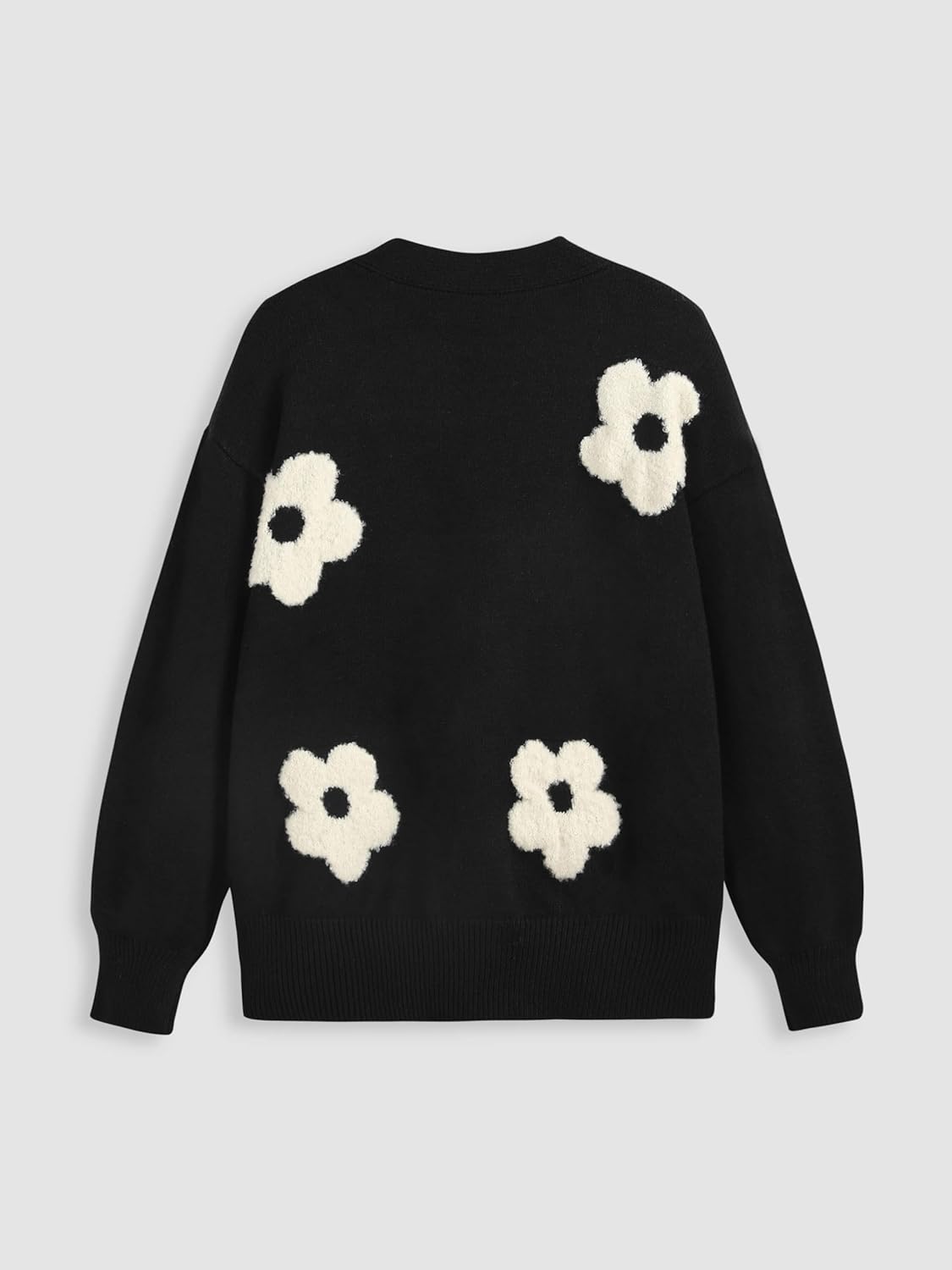 CIDER Womens Cardigan V Neck Floral Cardigan for Women Knit Button Down 2024 Fall