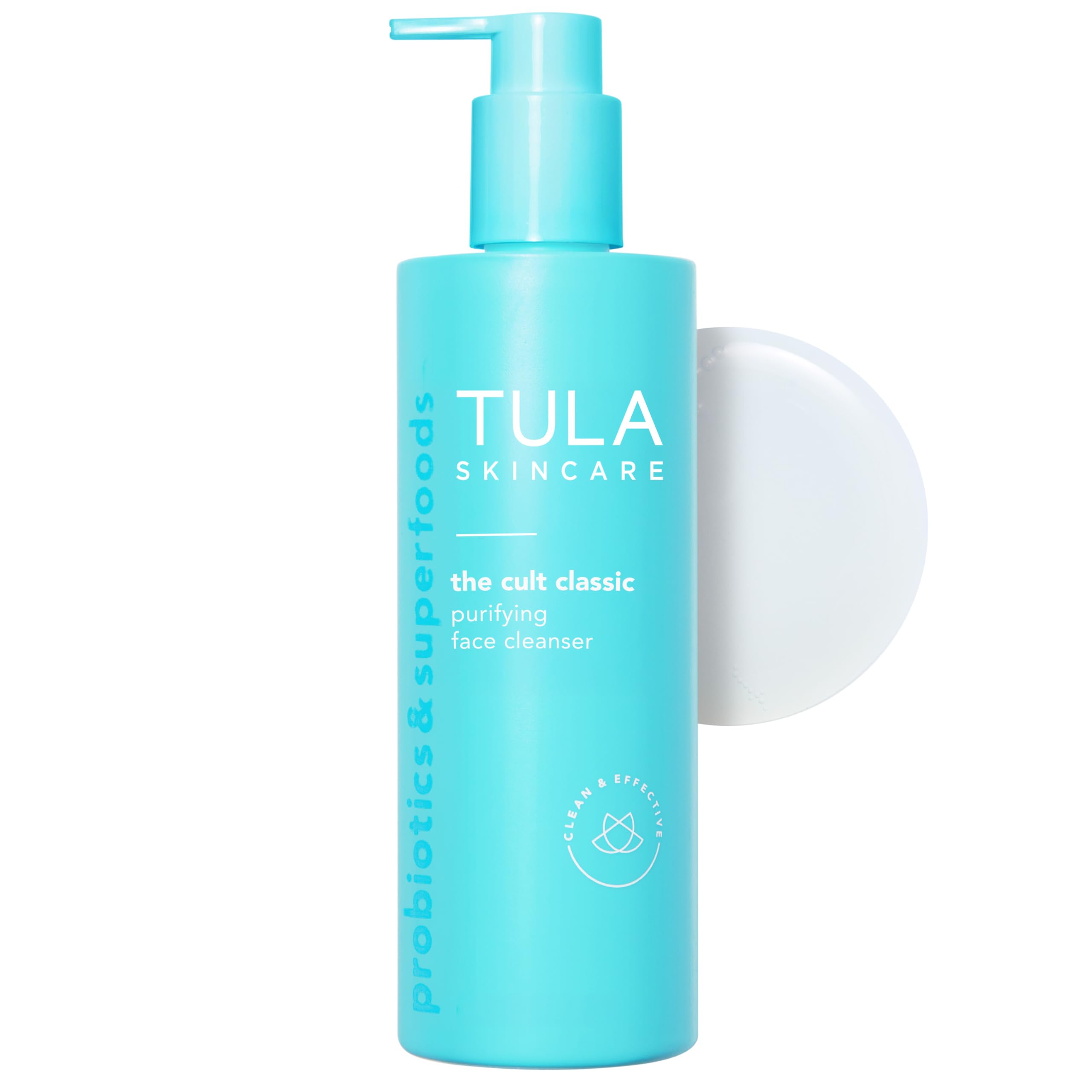 TULA Skin Care Cult Classic Purifying Face Cleanser - Gentle and Effective Face Wash, Makeup Remover, Nourishing and Hydrating