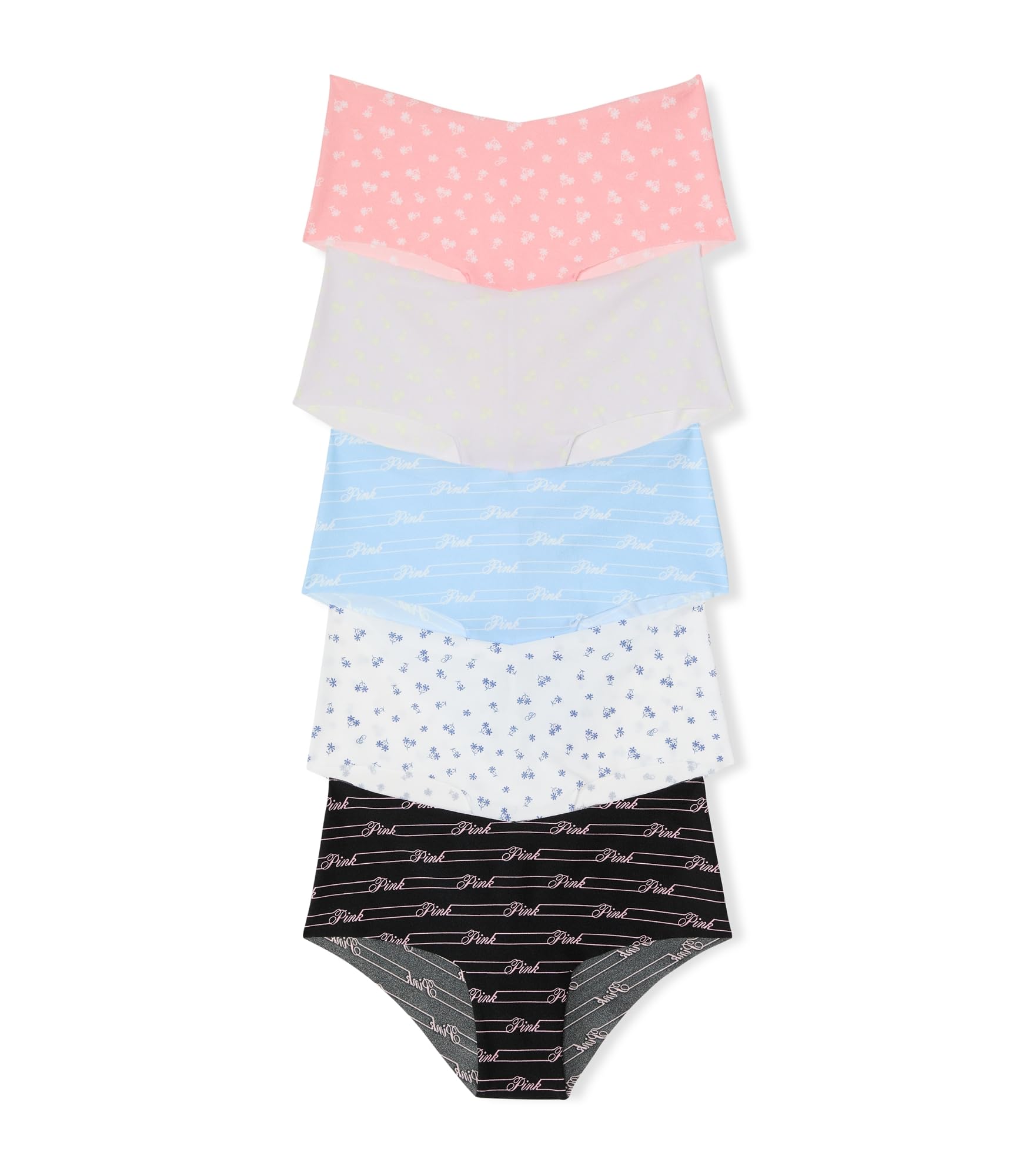 Victoria's Secret PINK Women's No Show Cheeky Underwear, Panties for Women, Halloween Pack, M