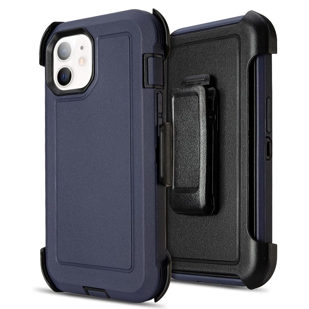 for Black iPhone 15 Case with Belt Clip, Shockproof Heavy Duty Rugged, 3 Layers of Sturdy,Anti-Drop, Military-Grade Defender Cover for iPhone 15 Case Black