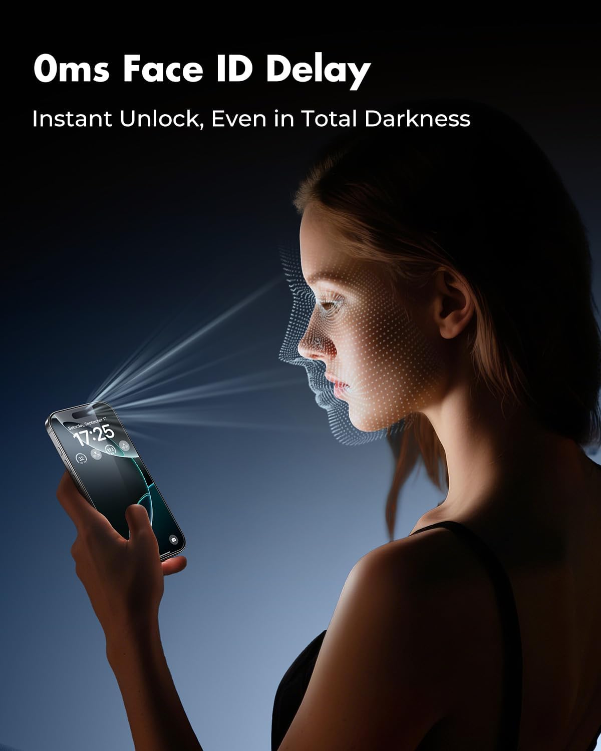 UNBREAKcable for iPhone 16 Pro Screen Protector 4+2 Pack [9H+ Military-Grade Shatterproof] [Effortless Bubble-Free Installation] Ultra HD Clarity Tempered Glass with Lens Protector, Case friendly