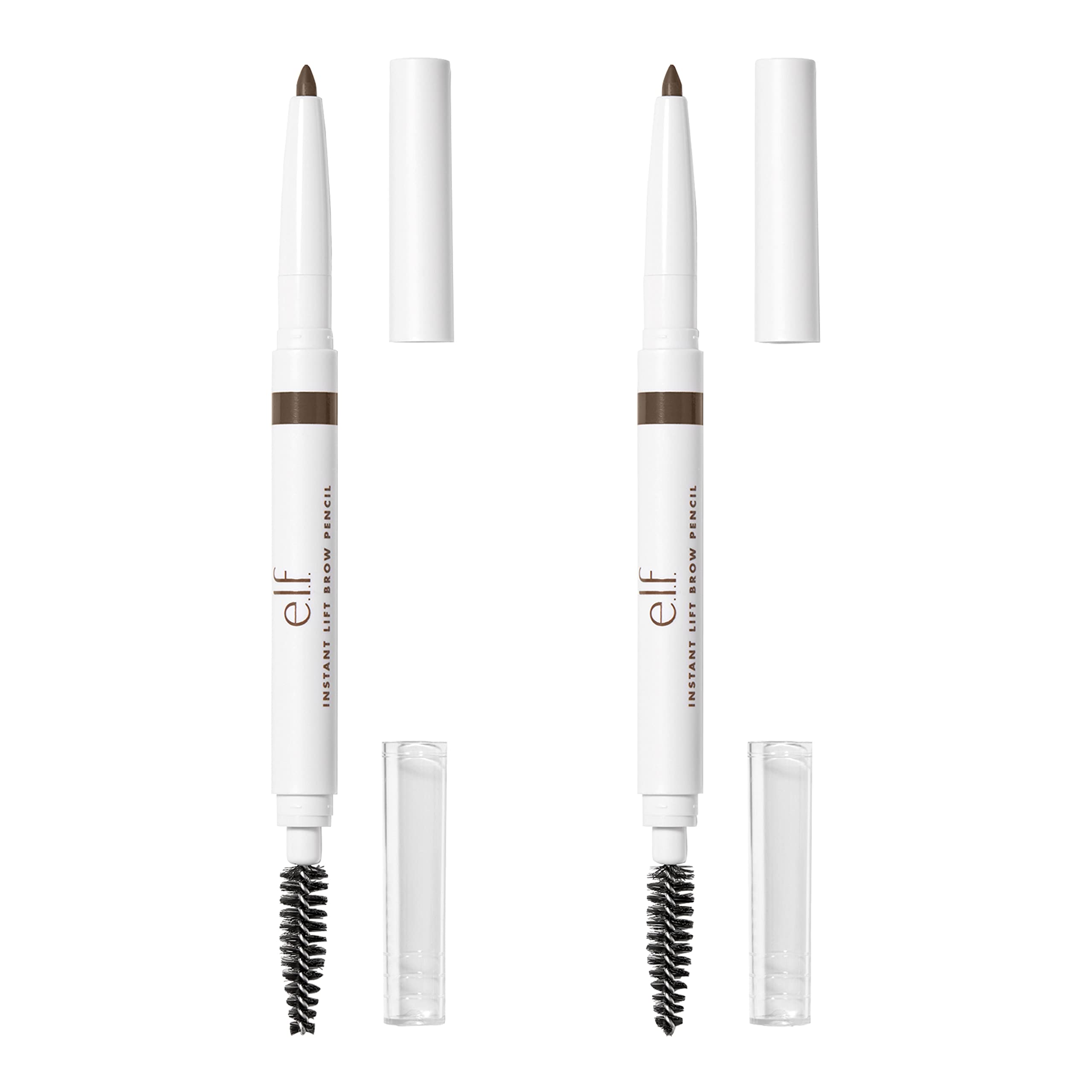 e.l.f. Instant Lift Brow Pencil, Dual-Sided, Precise, Fine Tip, Shapes, Defines, Fills Brows, Contours, Combs, Tames, Neutral Brown, 0.006 Oz