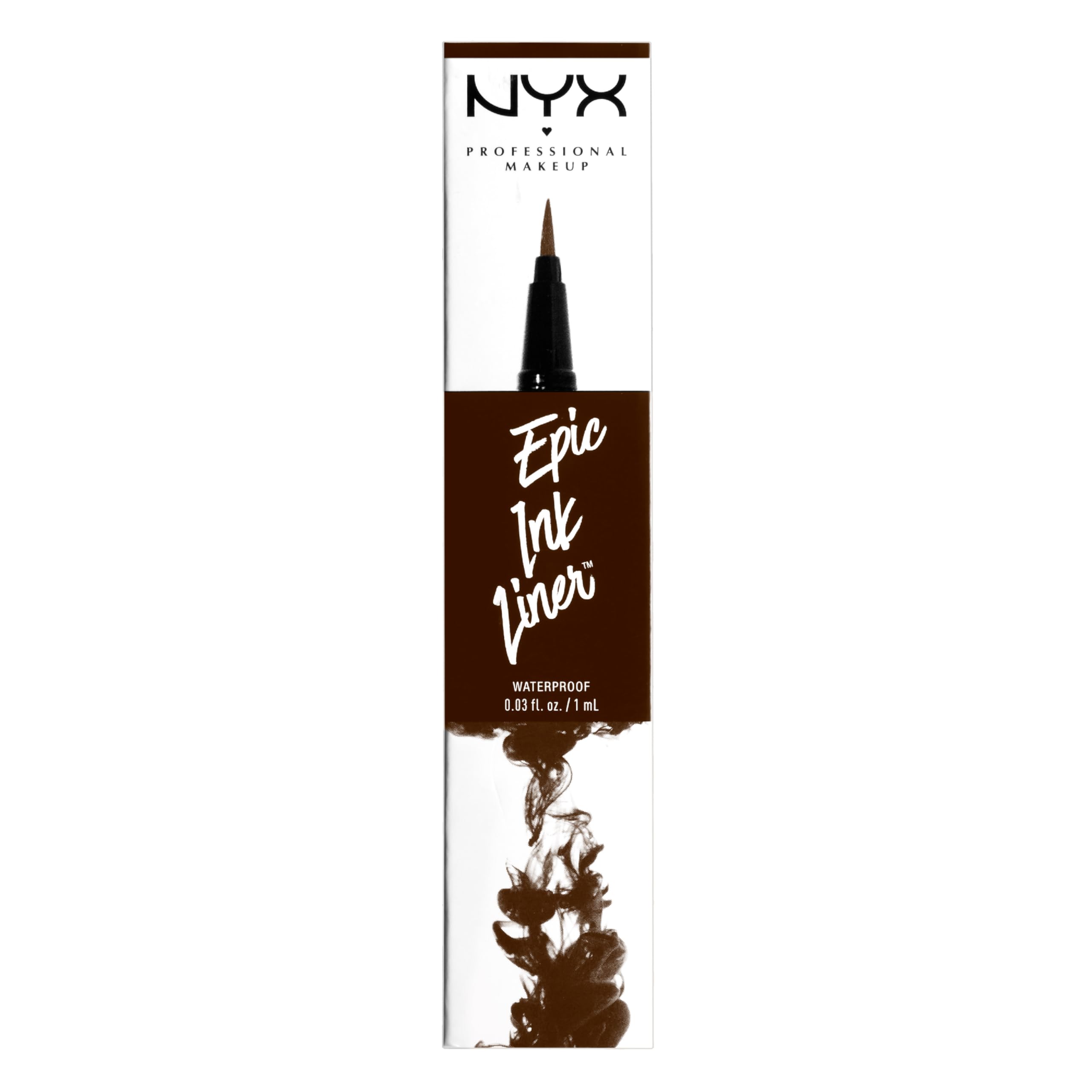 NYX PROFESSIONAL MAKEUP Epic Ink Liner, Waterproof Liquid Eyeliner - Black, Vegan Formula