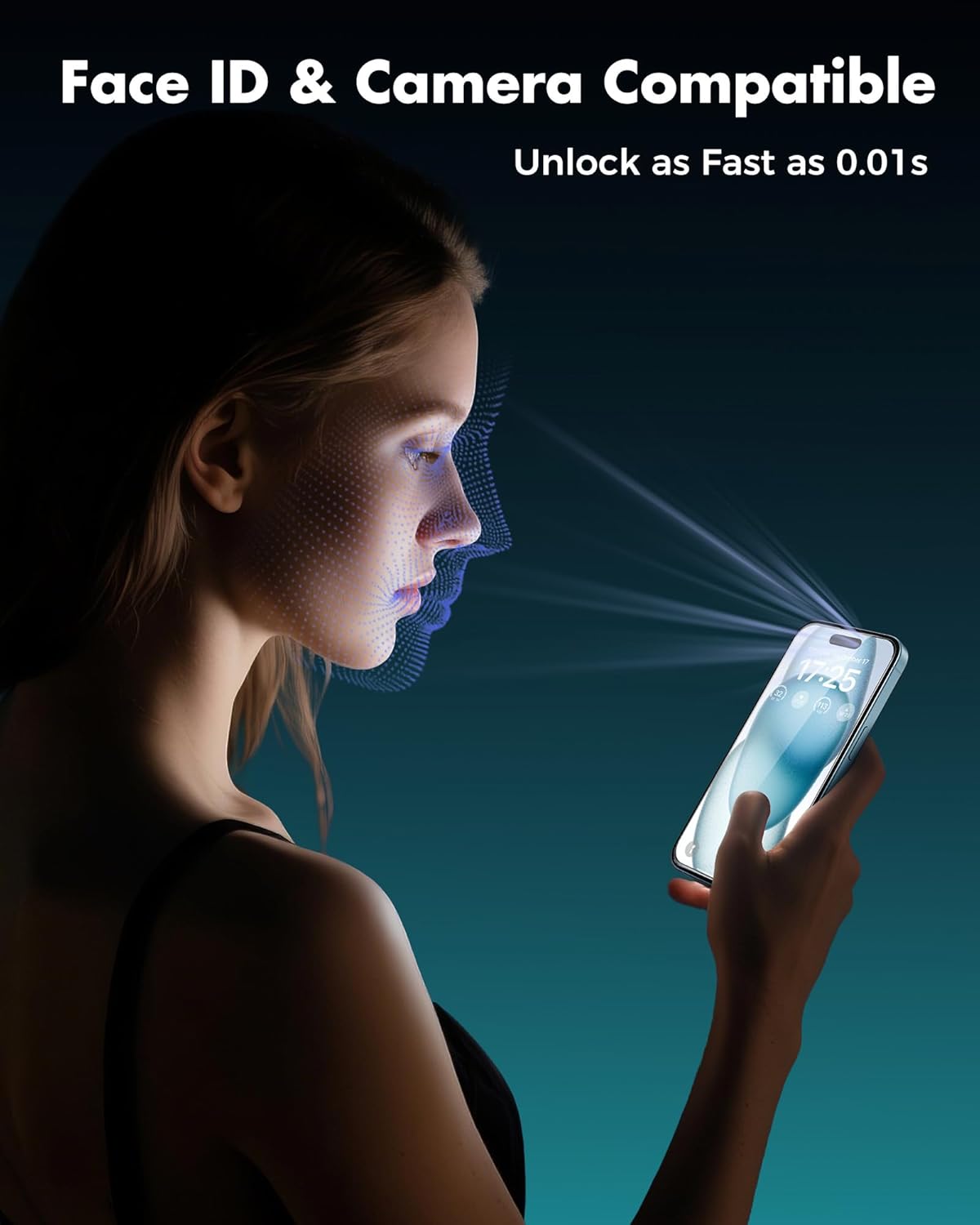 UNBREAKcable 4PCS Screen Protector for iPhone 15-2 Privacy Tempered Glass+2 Clear Glass Double Shatterproof [Easy Installation Frame] [9H Hardness] [Case Friendly] Anti-Scratch for iPhone 6.1 inch